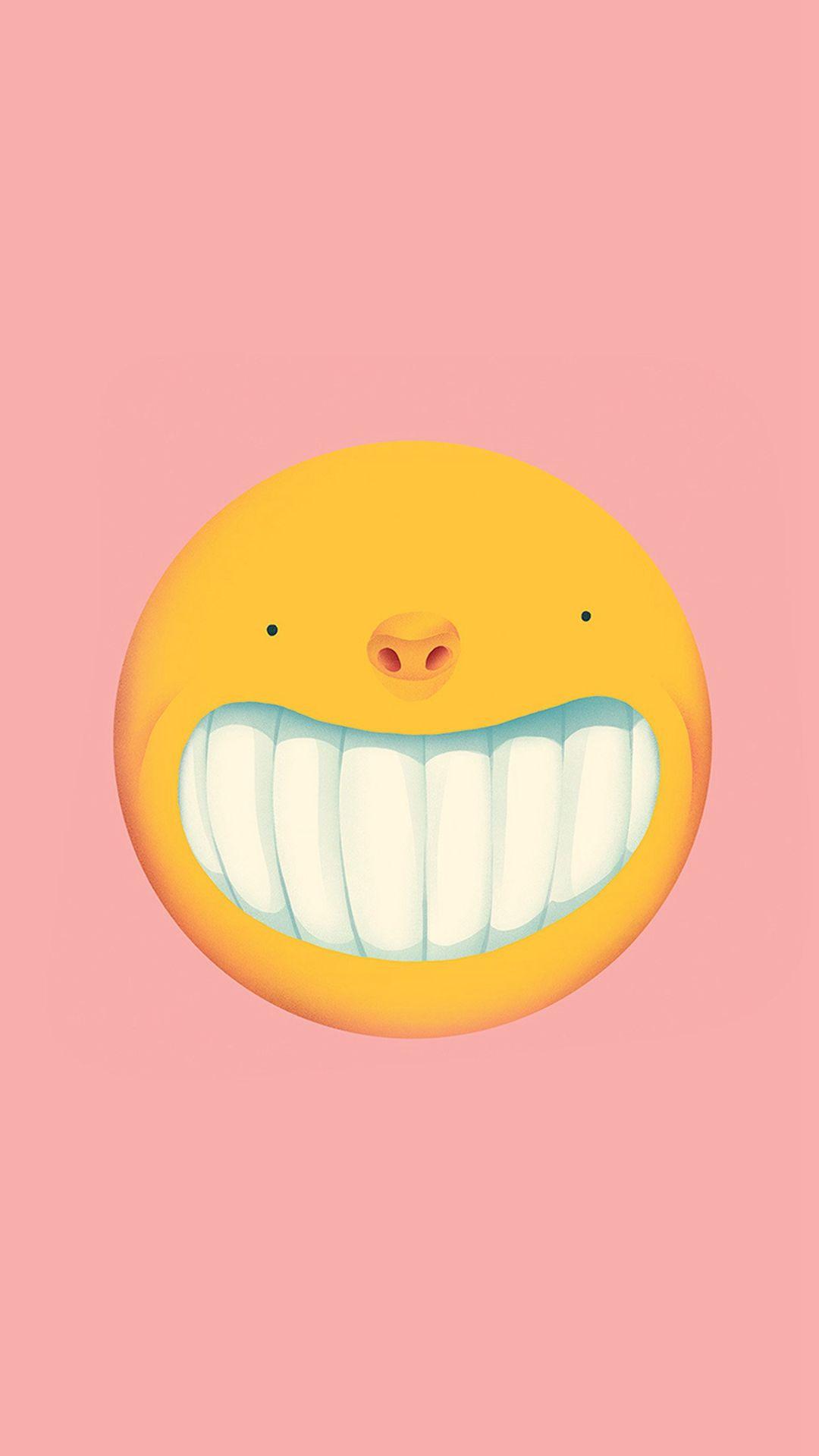 1080x1920 Smile Love Pink Cute Illustration Art iPhone 8 Wallpaper Free Download