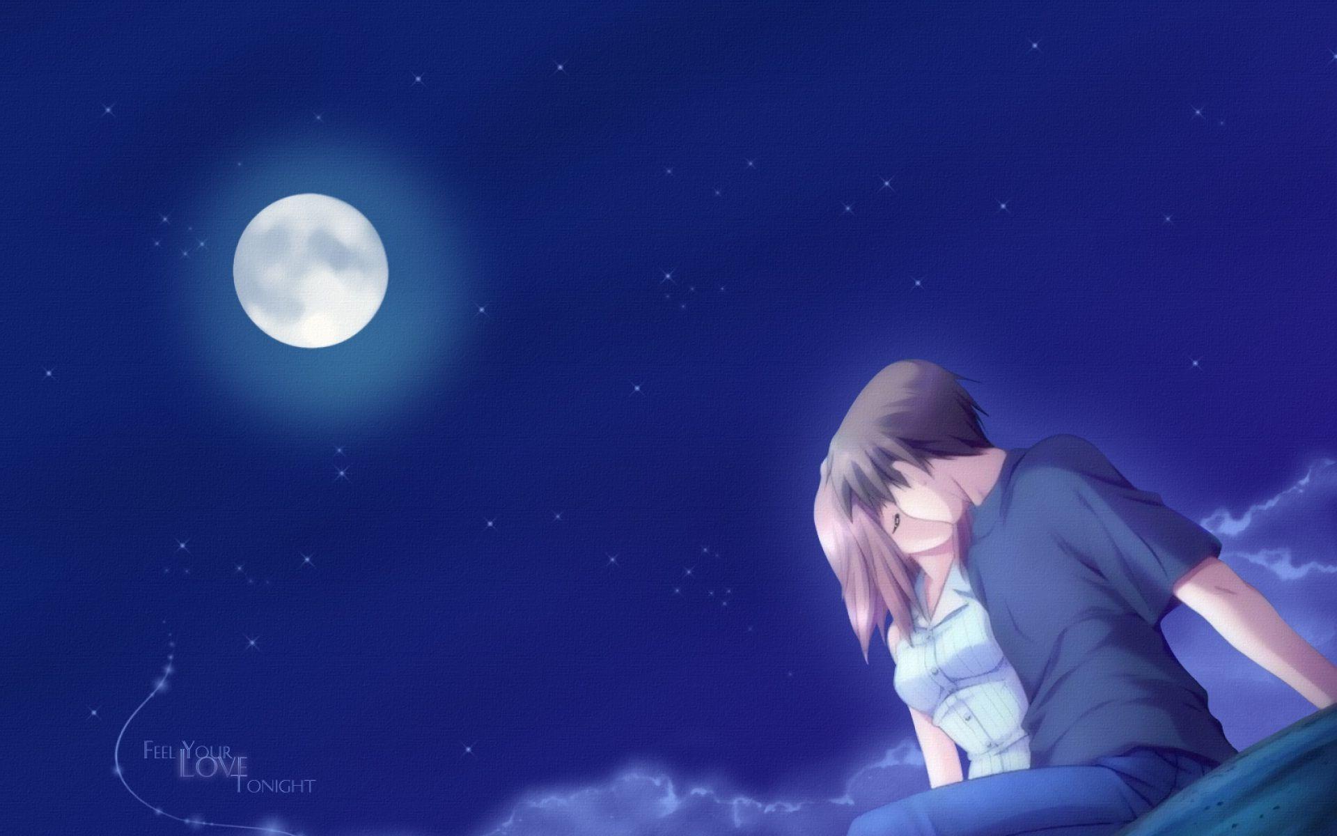 1920x1200 Lovely good night romantic couple kisses. HD Wallpaper