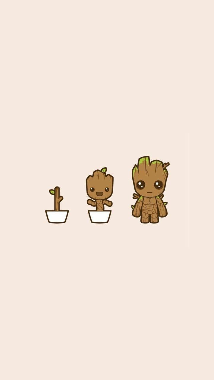 720x1280 baby groot minimal wallpaper. Cute disney wallpaper