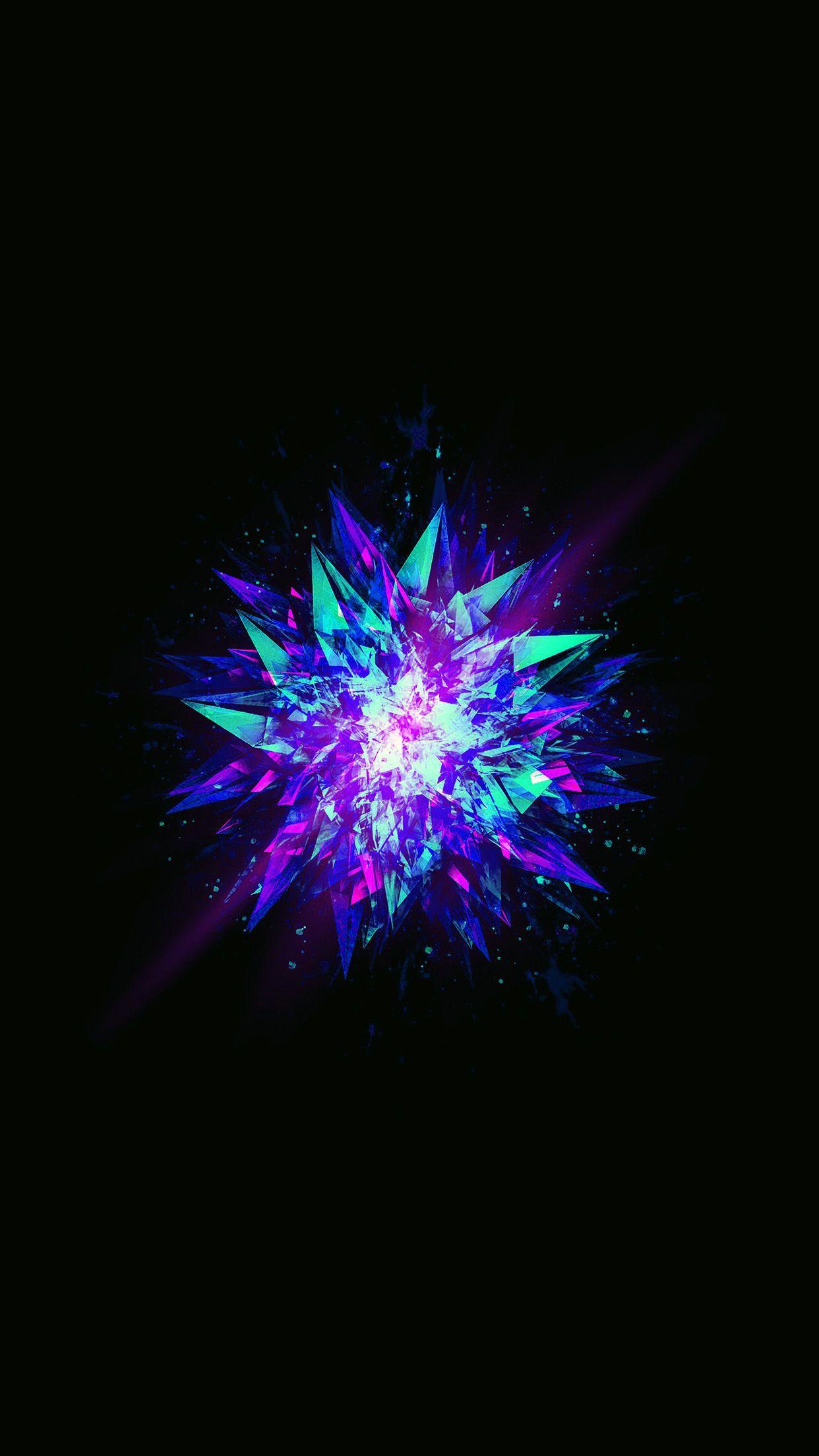 1242x2208 iPhone 8 wallpaper. fractal blast