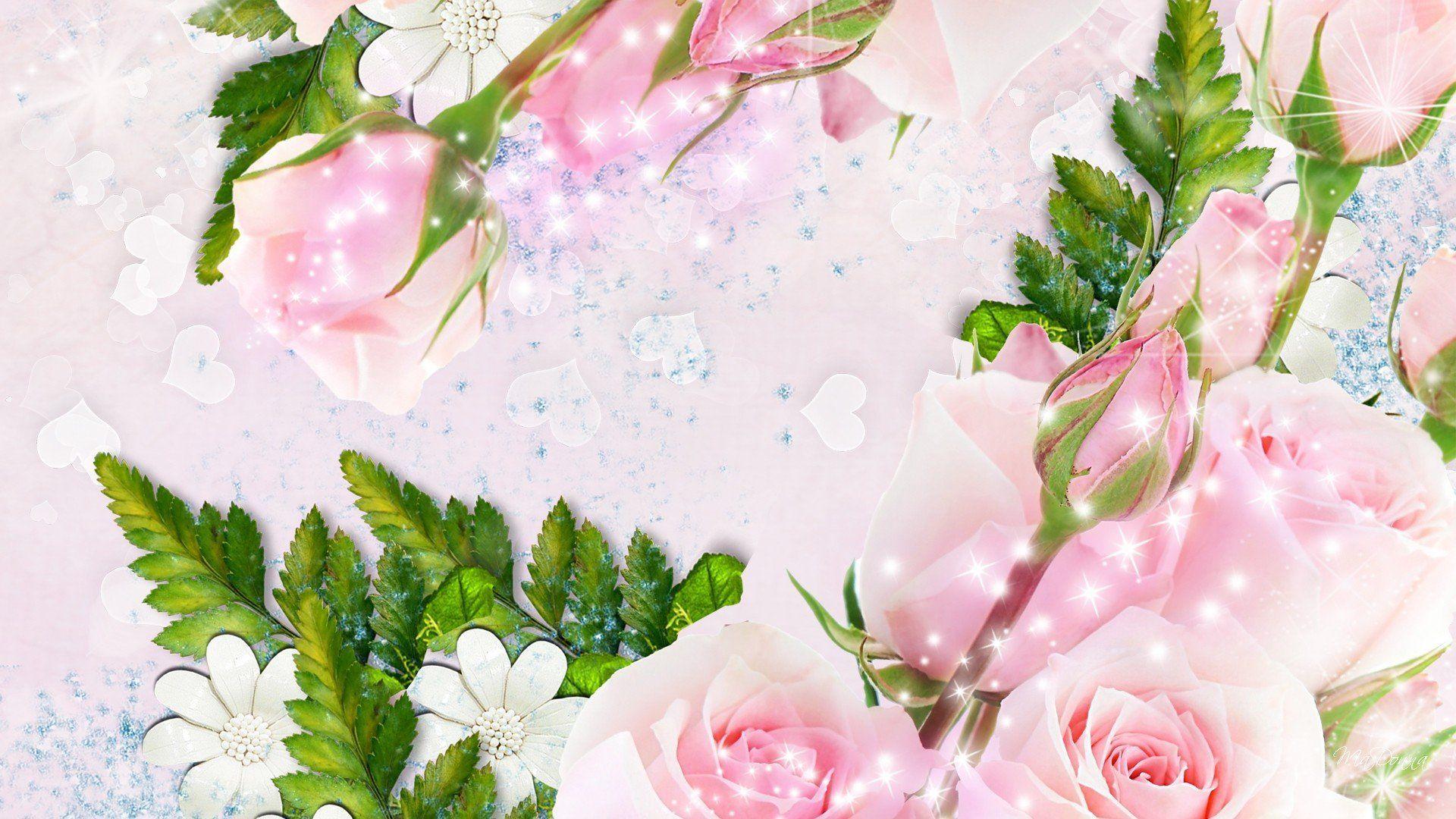 Pink Rose Glitter Wallpapers - Top Free Pink Rose Glitter Backgrounds