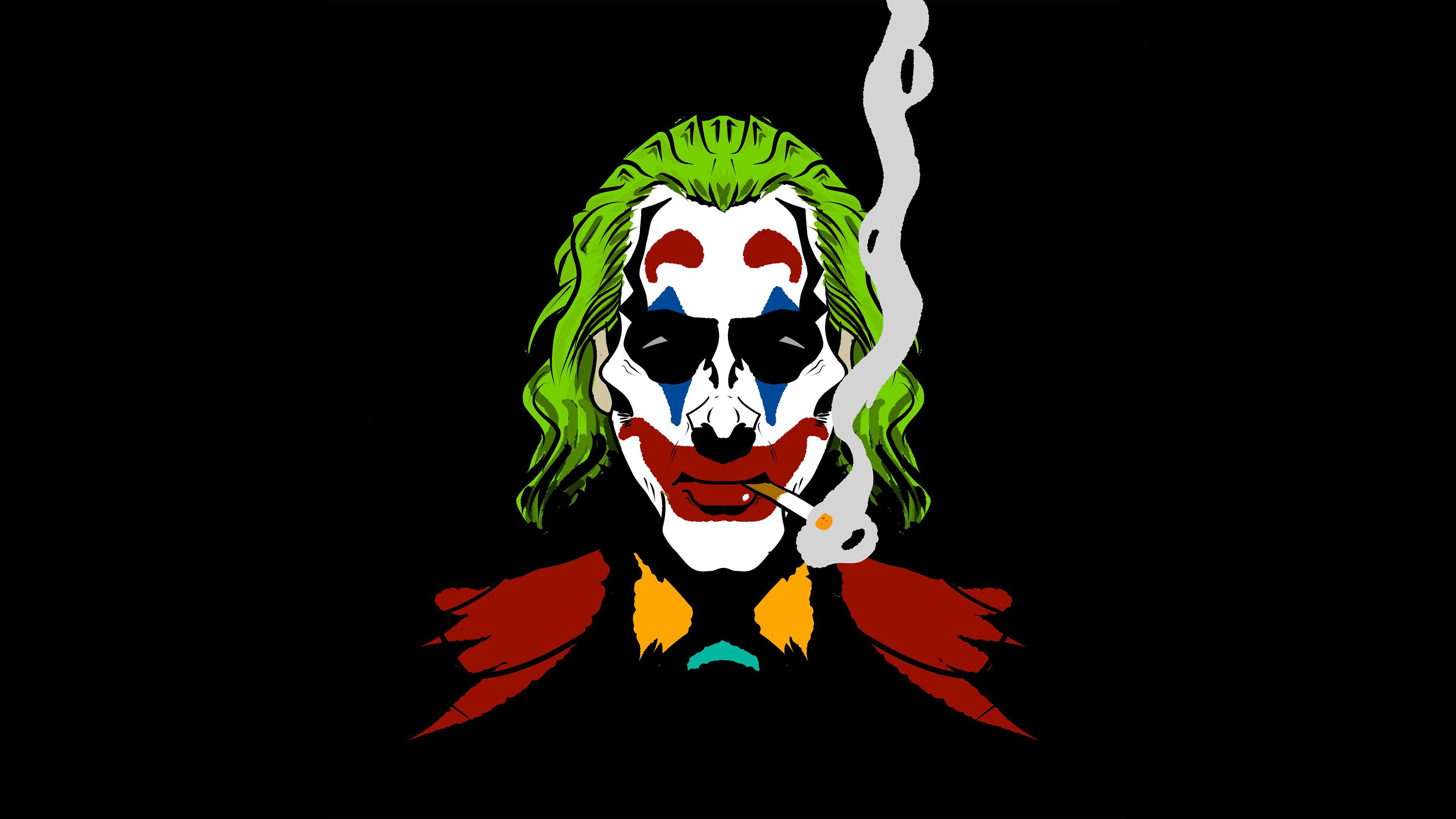 3840x2160 Joker Cigratte Smoking, HD Superheroes, 4k Wallpaper