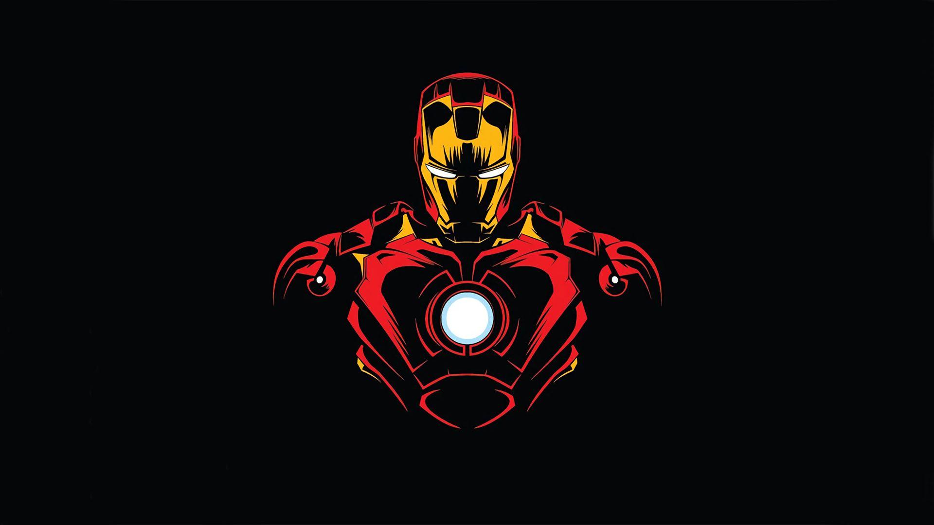 1920x1080 Iron Man Minimalist 1080P Laptop Full HD Wallpaper