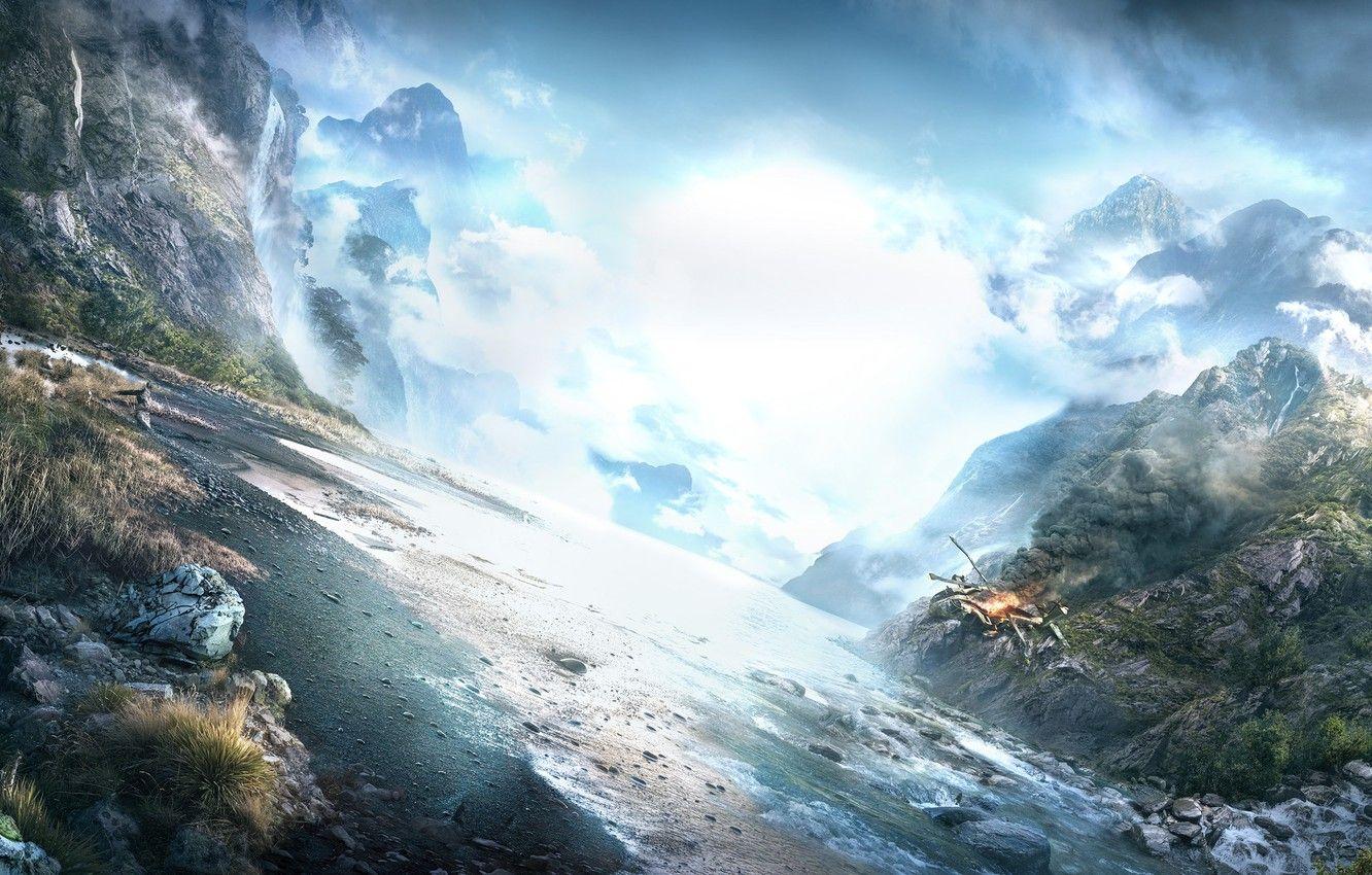 1332x850 Wallpaper the sky, landscape, mountains, nature, the game