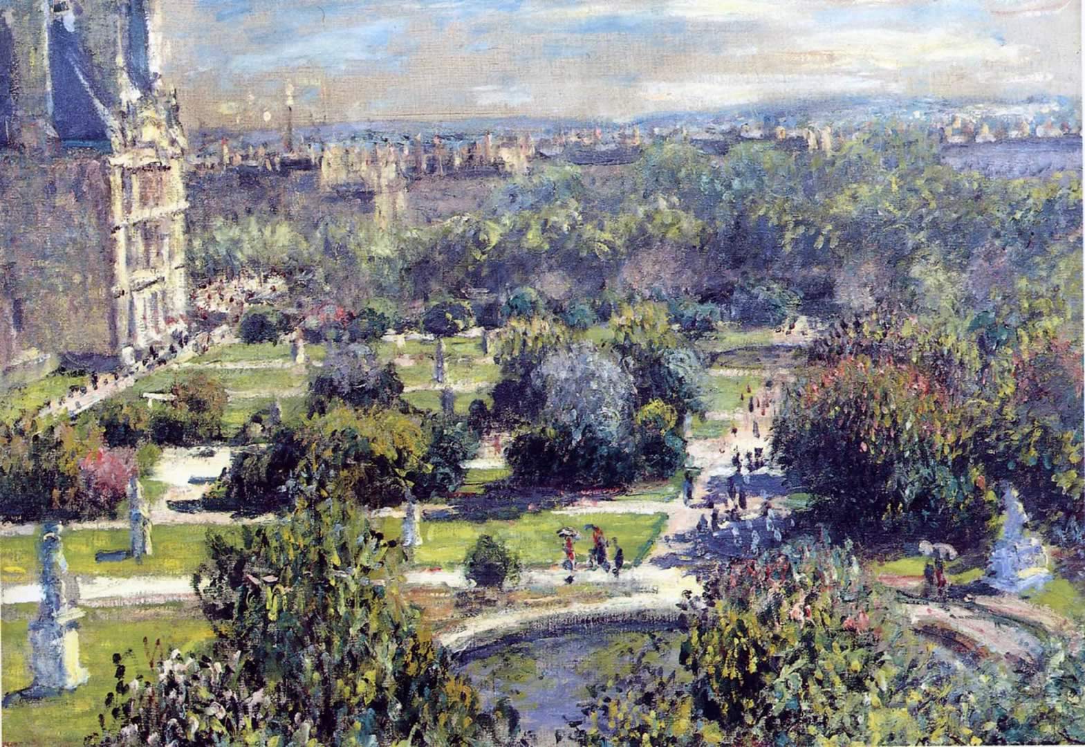 1569x1080 The Tuileries - Hình nền Claude Monet