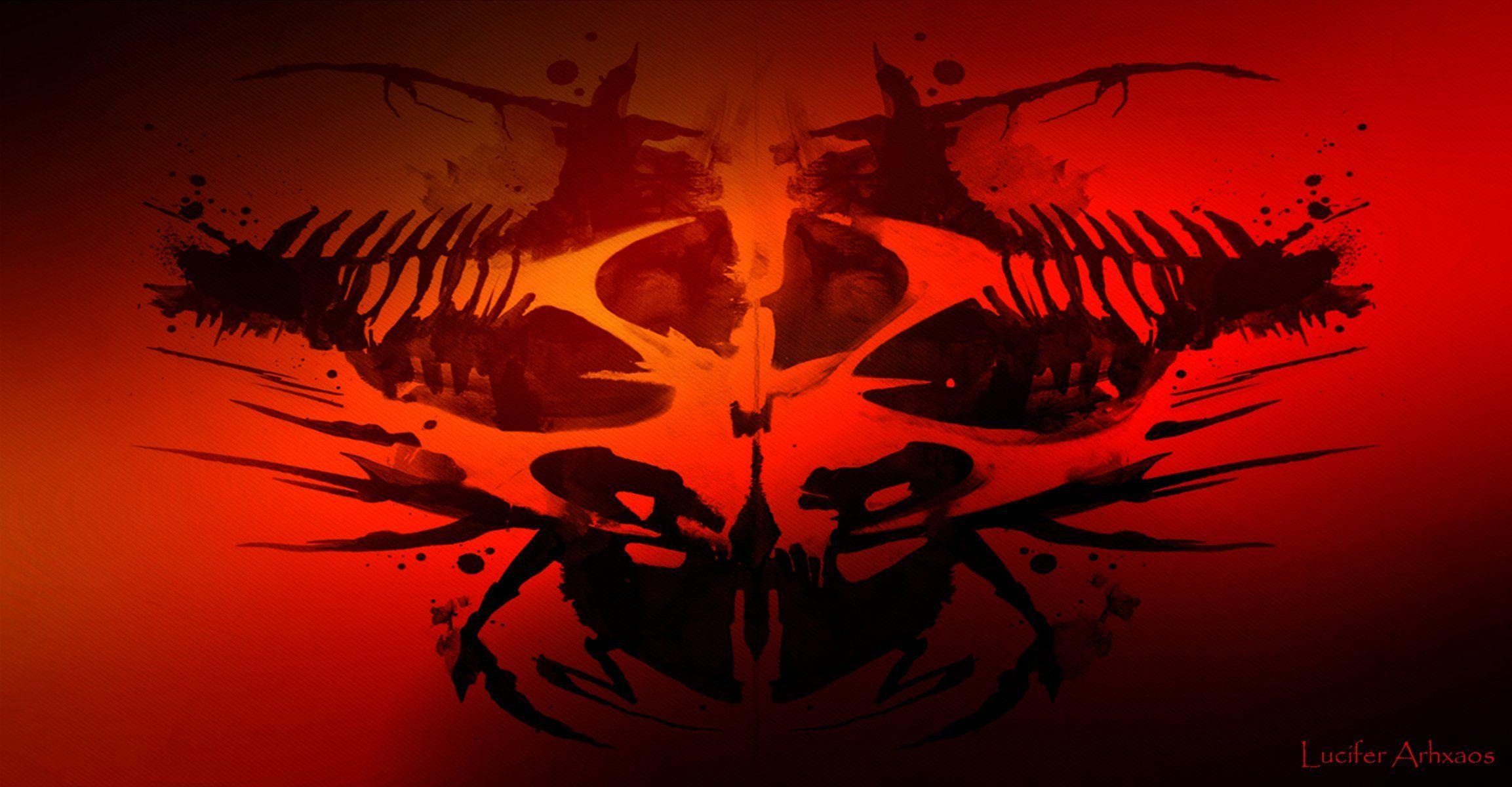 2306x1200 hitman logo symbol rorschach test arhxaos arhanikum HD wallpaper
