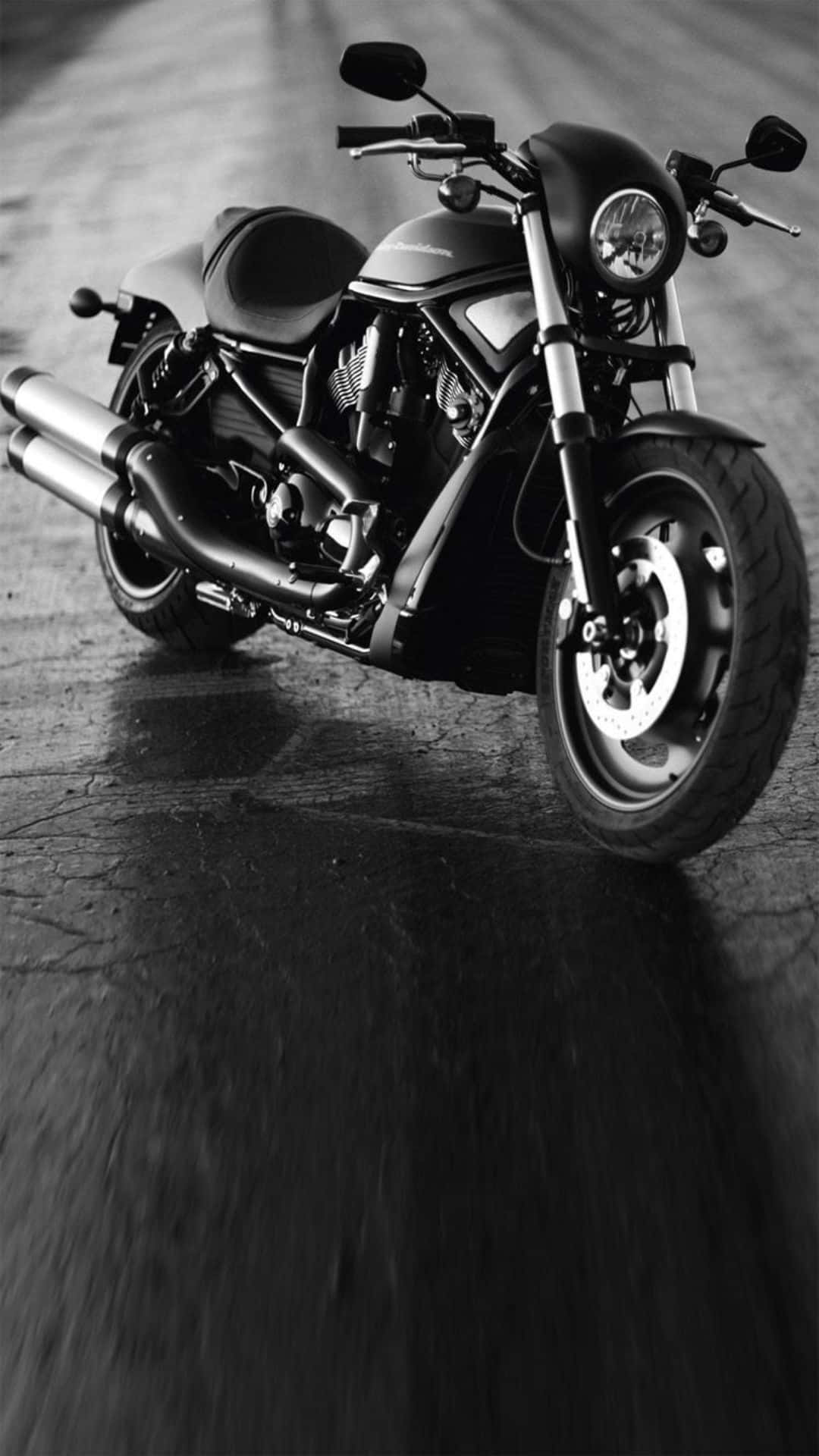 1080x1920 Monochrome Harley Davidson HD Wallpaper