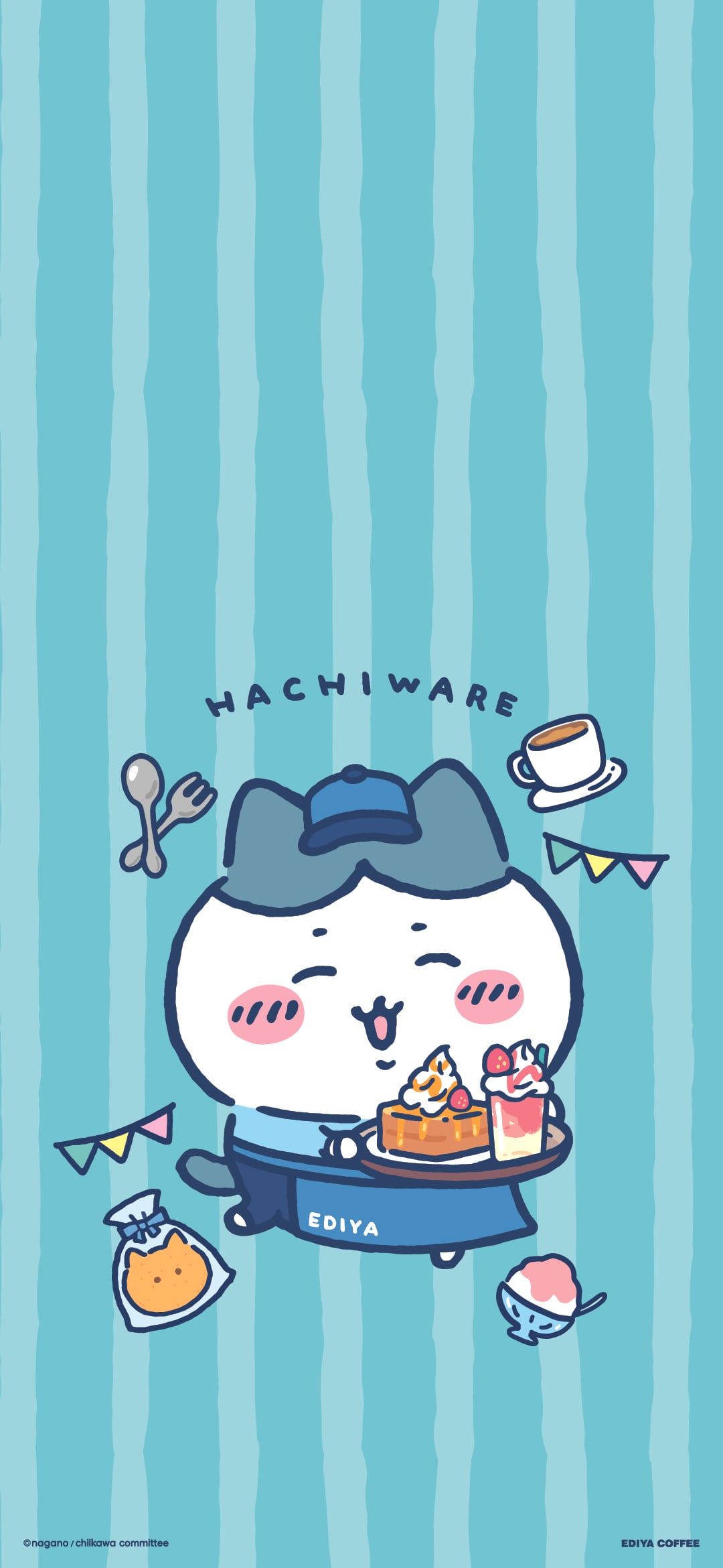 1080x2340 Chiikawa × Ediya Wallpaper : R Chiikawa_