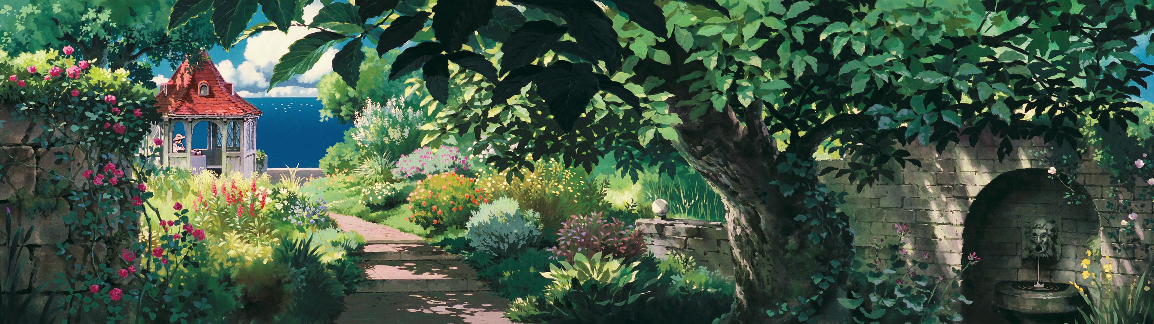 3840x1080 Anime Scenery Dual Screen Wallpaperx1080