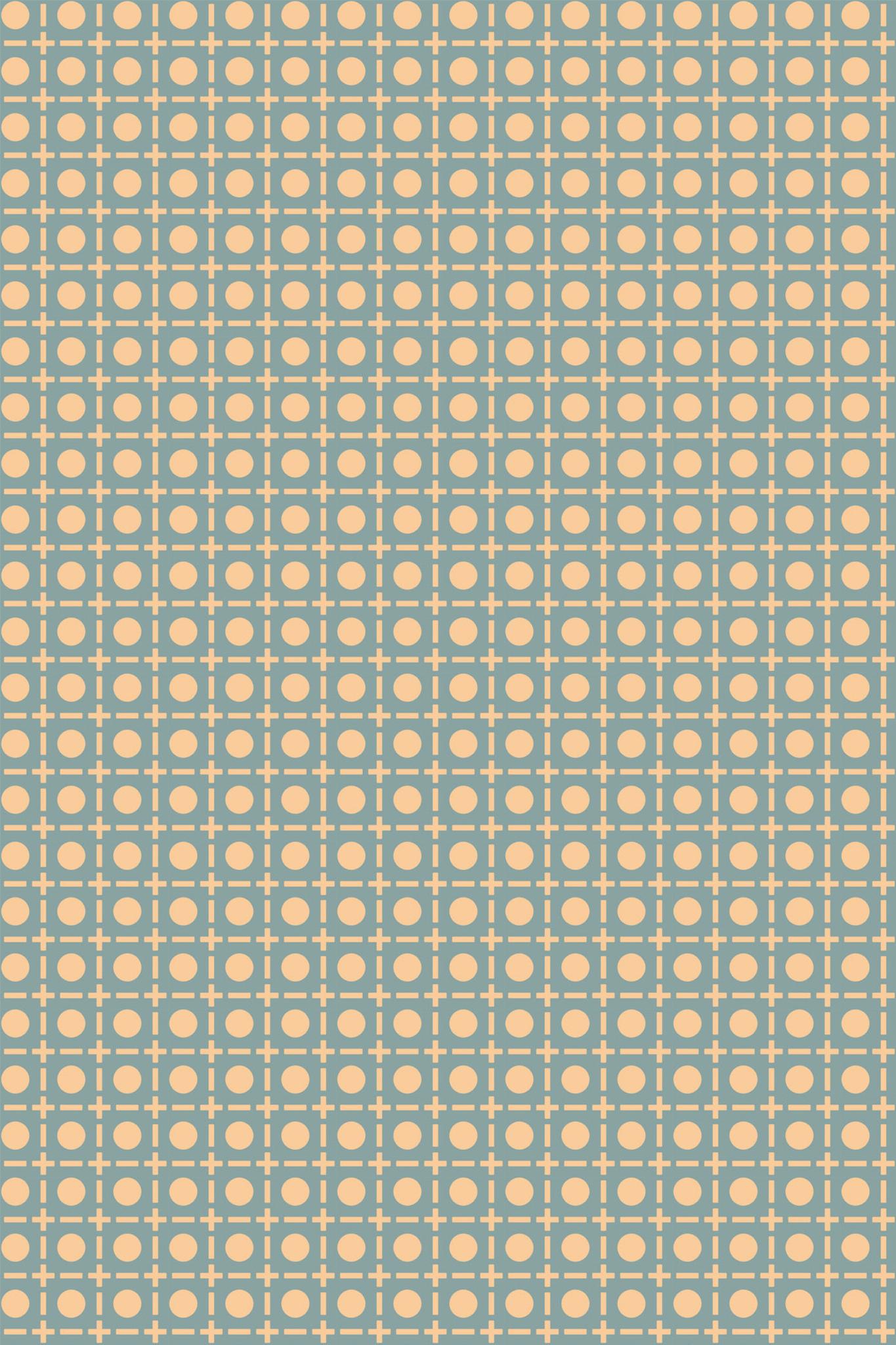 1365x2048 Green Precise Geometry Peel and Stick Wallpaper