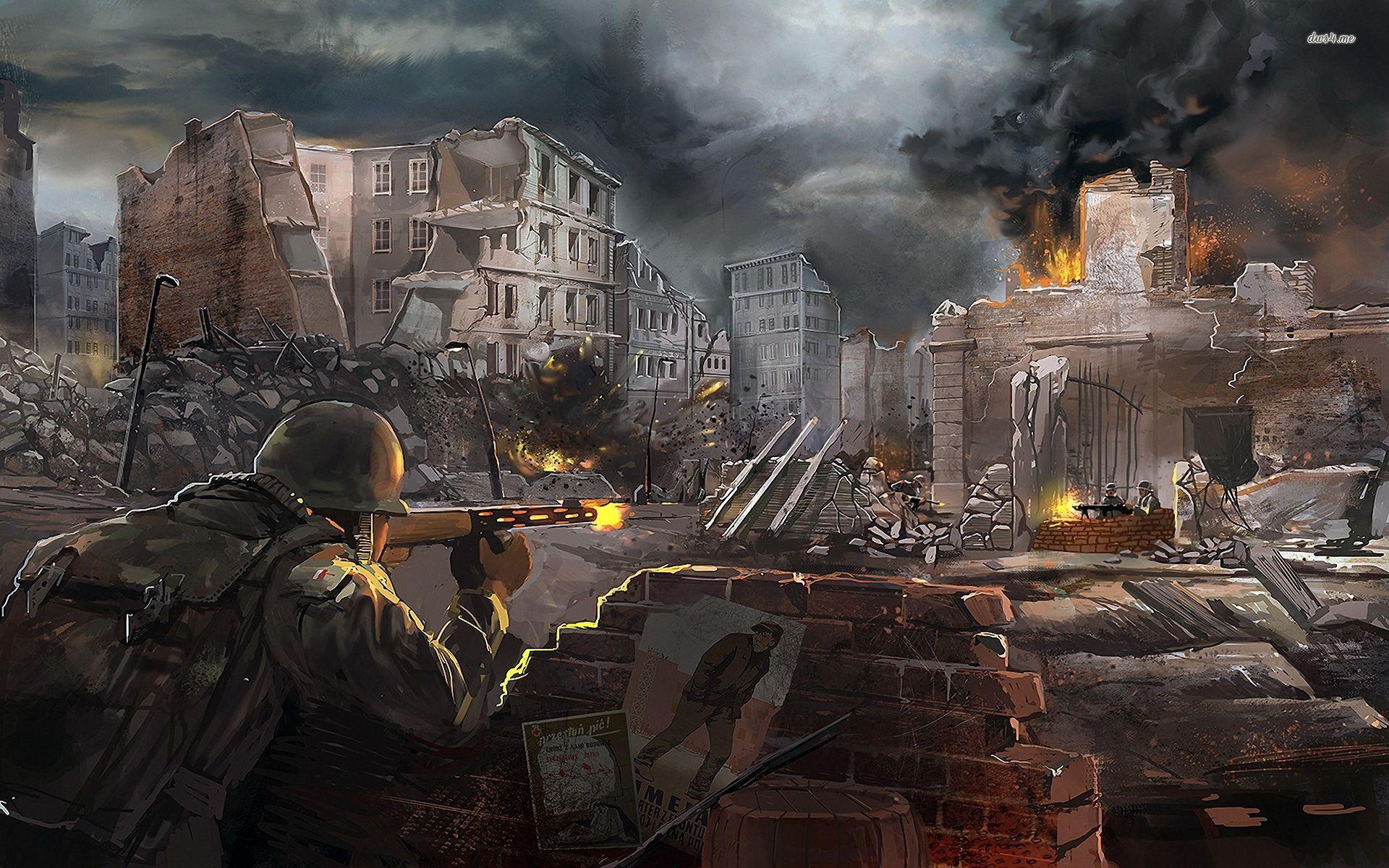 1920x1200 Destroyed town in Civilization wallpaper wallpaper