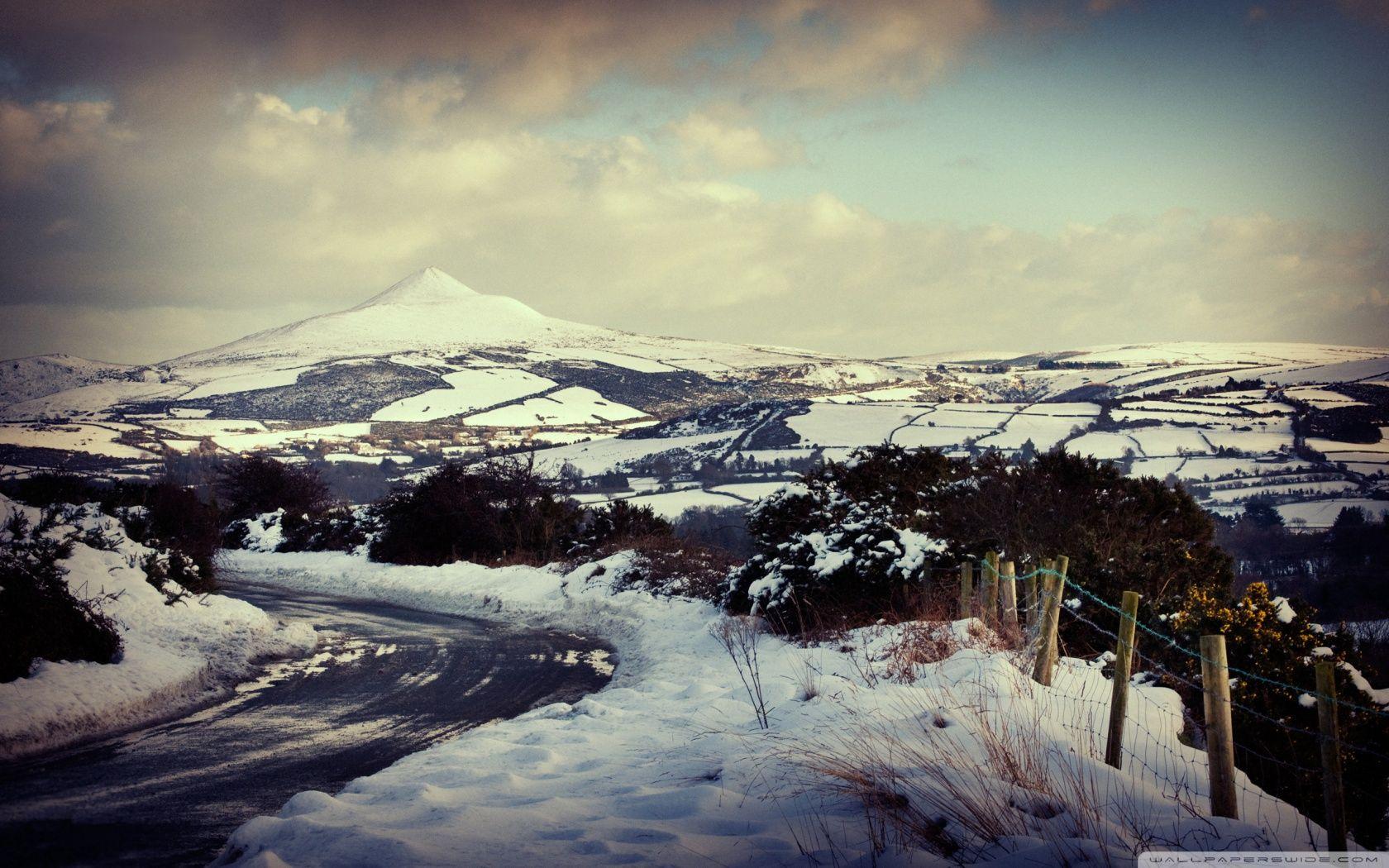 1680x1050 Mountain Road, Winter Season ❤ 4K HD Desktop Wallpaper for 4K Ultra