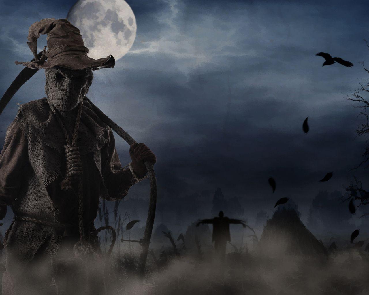 1280x1024 Scarecrow Wallpaper Download N2623
