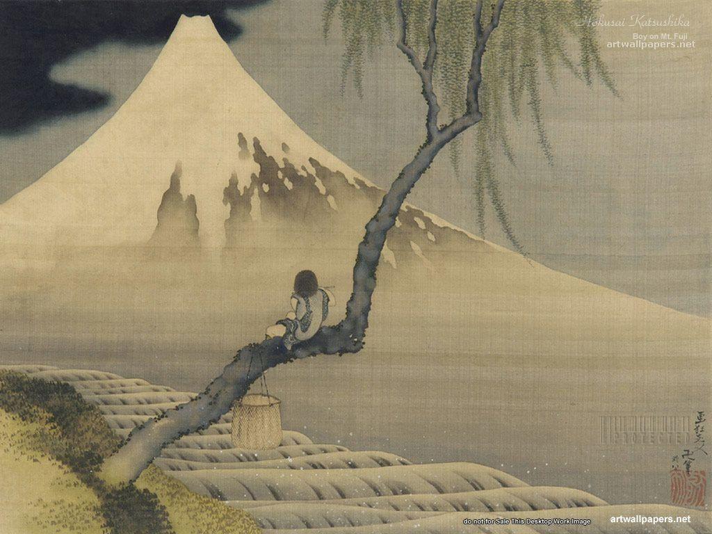 1024x768 Free download Katsushika Hokusai Wallpaper Full HD