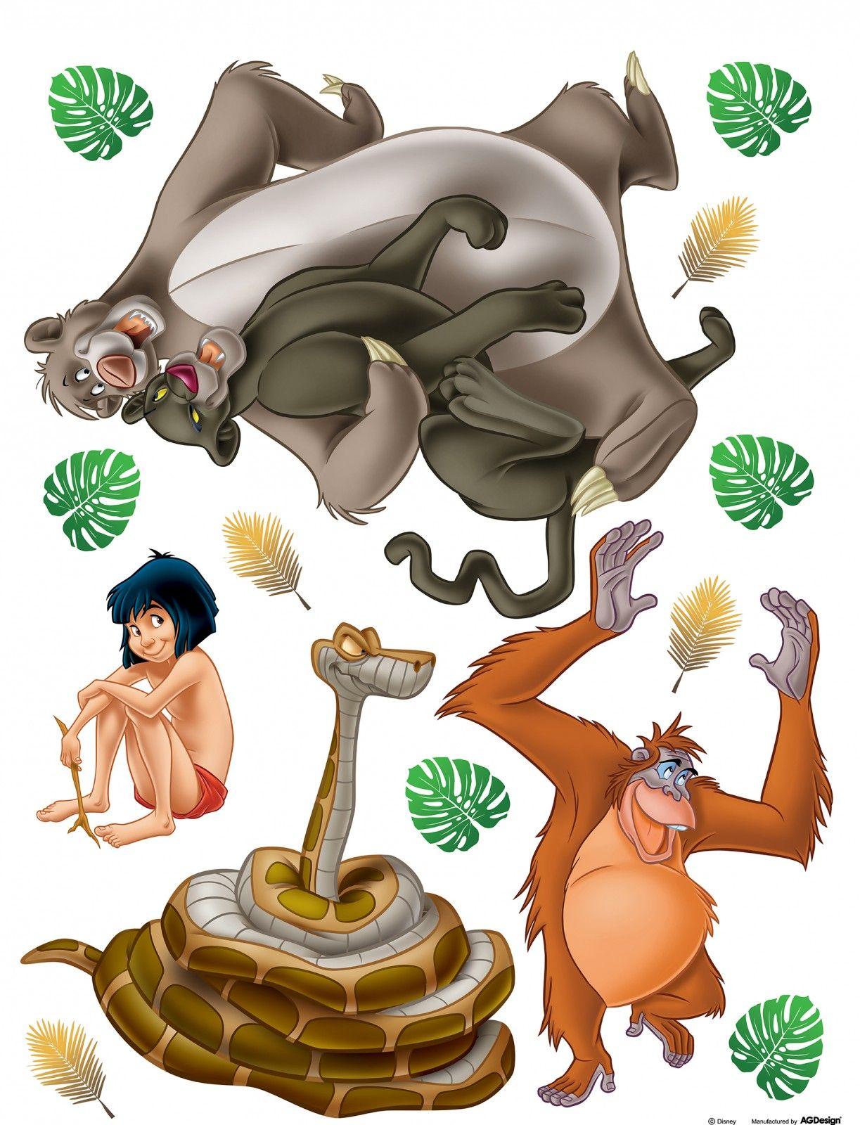 1223x1600 Wall Sticker Decoration Disney Jungle Book Mogli 65x85cm