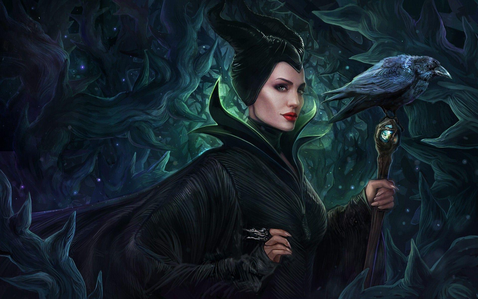 1920x1200 Angelina Jolie, Maleficent, Artwork Wallpaper HD / Desktop and Mobile Background