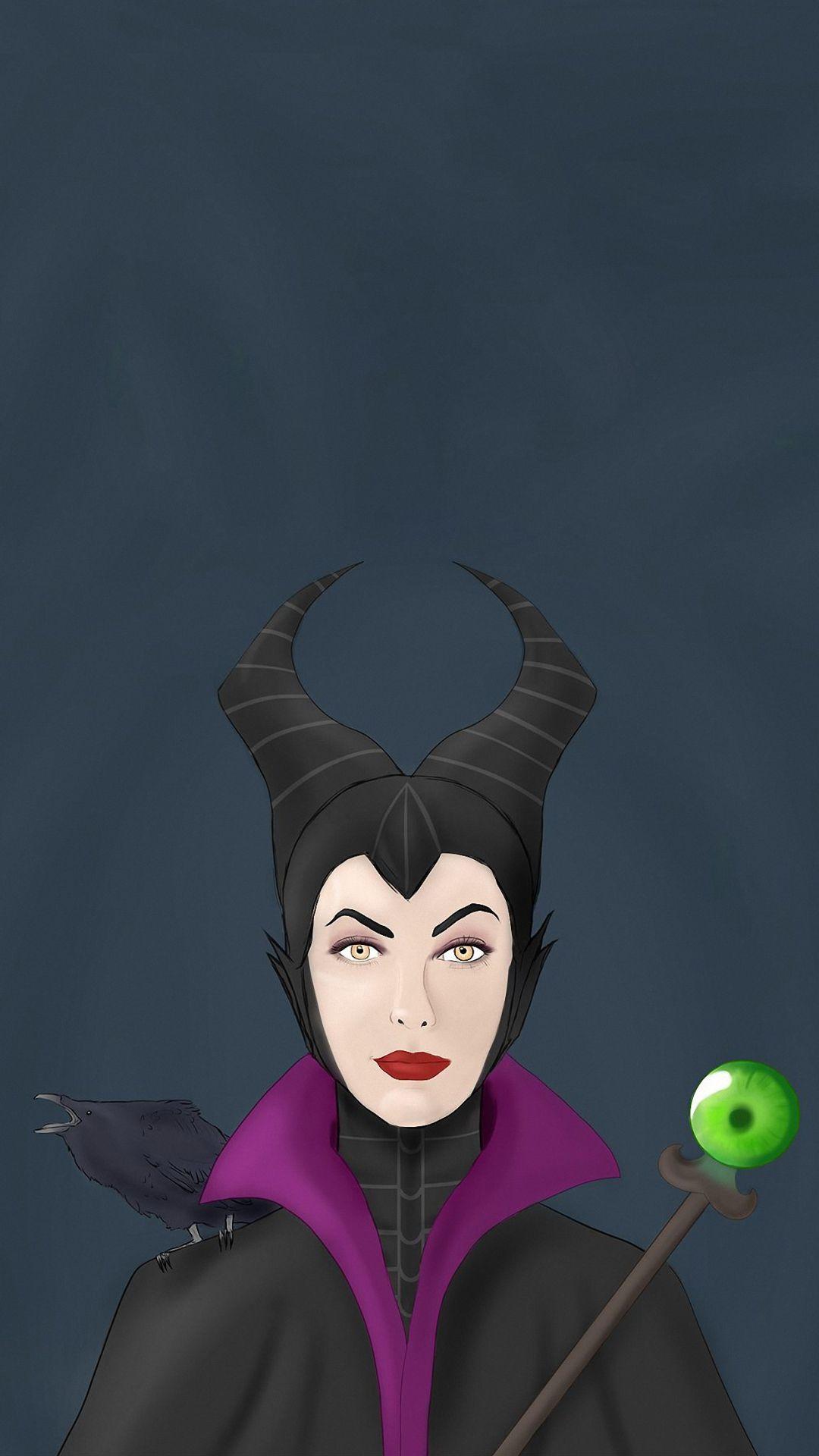 1080x1920 Cartoon Maleficent iPhone 6s Wallpaper HD
