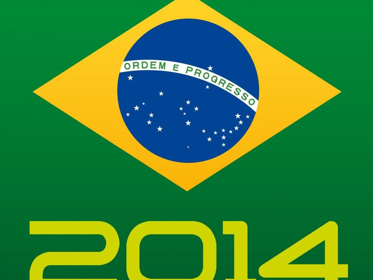 1280x960 Flag of Brazil 2014 World Cup