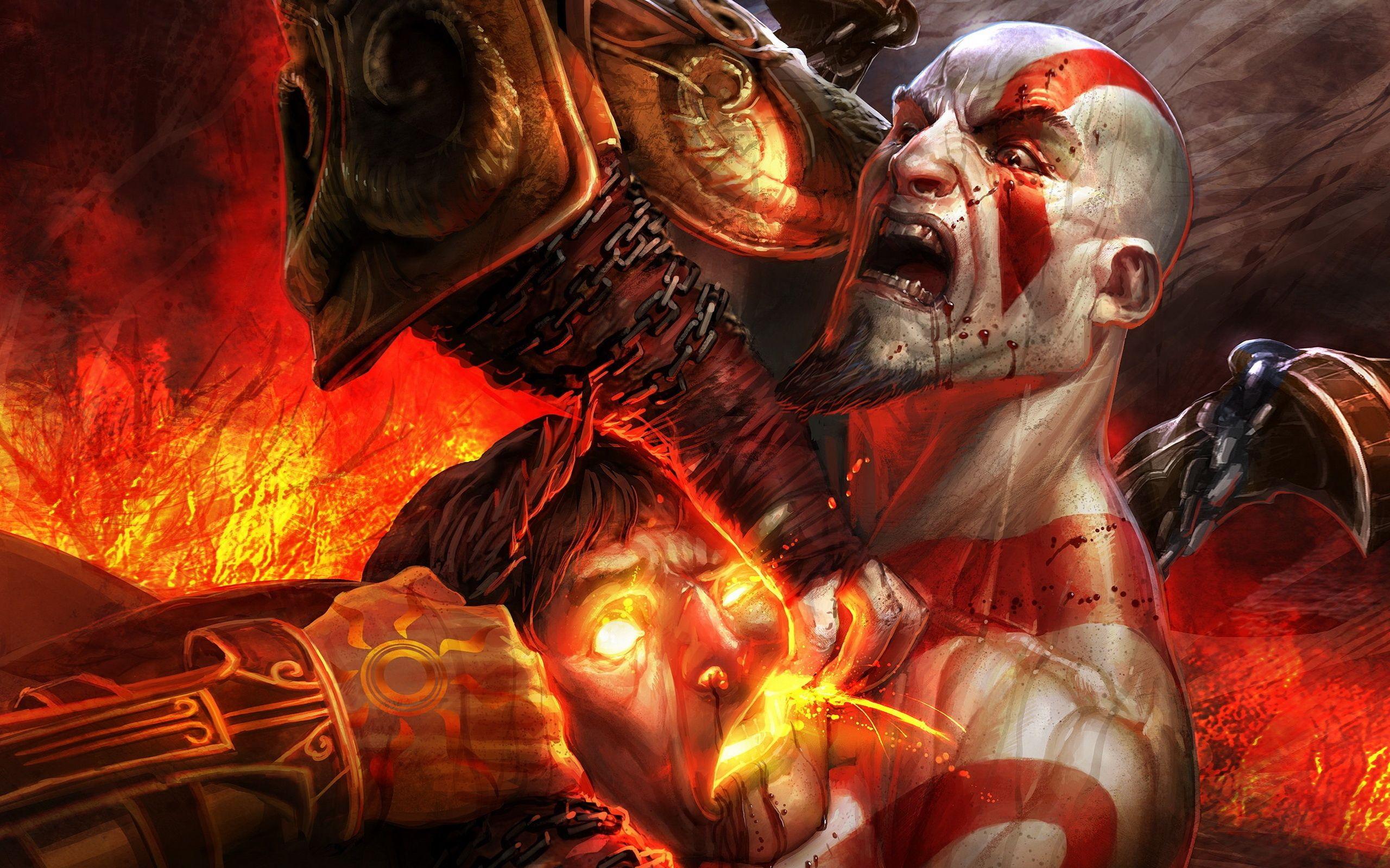 2560x1600 God of War 2 ps2 kratos HD hình nền Trò chơi