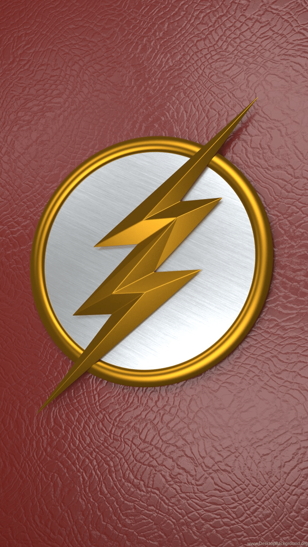 1024x1820 Flash Logo Phone Wallpaper Render By MrKezzah