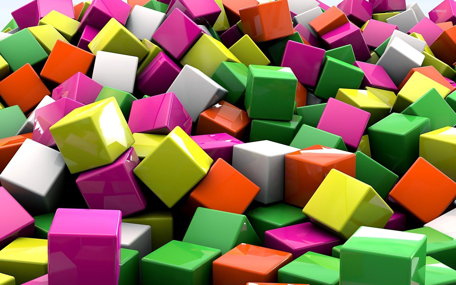 1920x1200 Colorful Cubes HD Image 3D, HD Wallpaper