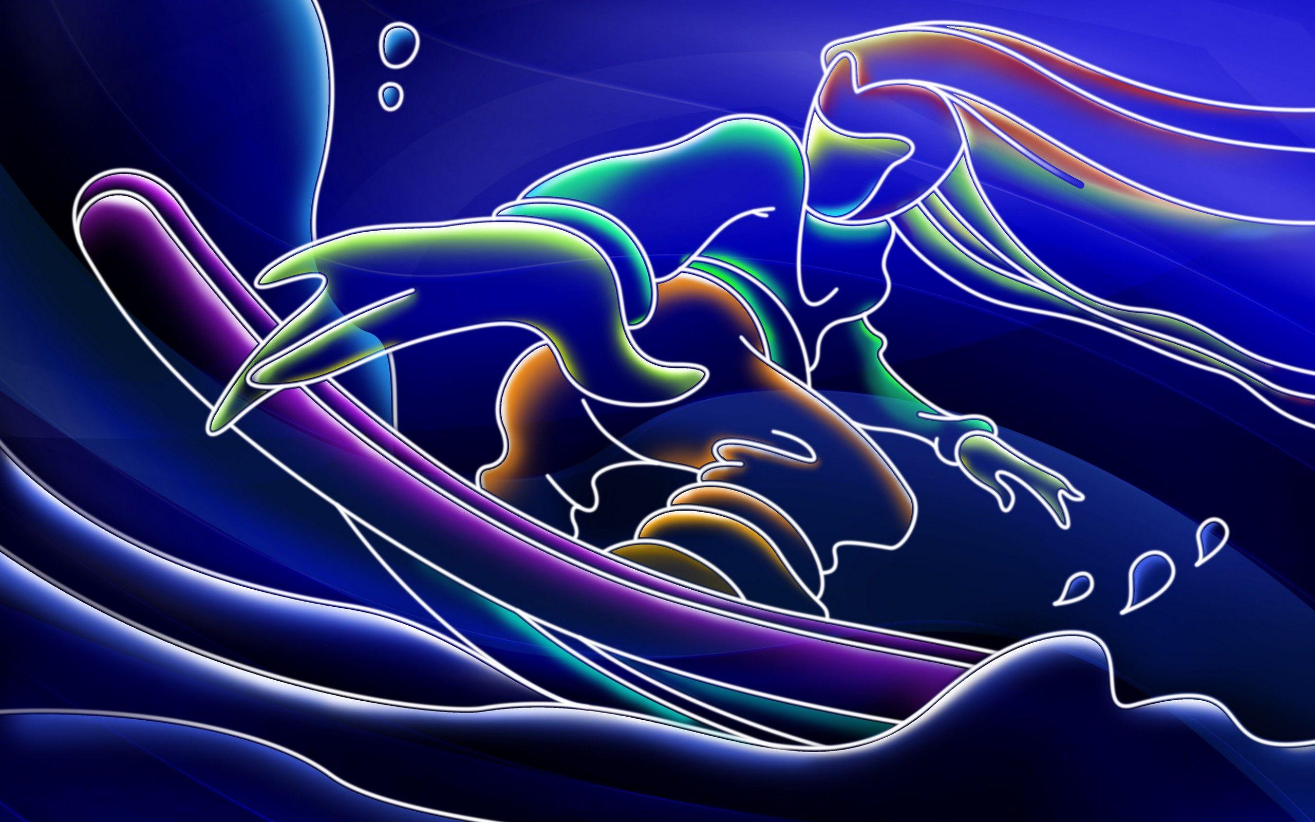 2560x1600 Neon Wallpaper 3D Colorful 2560×1600