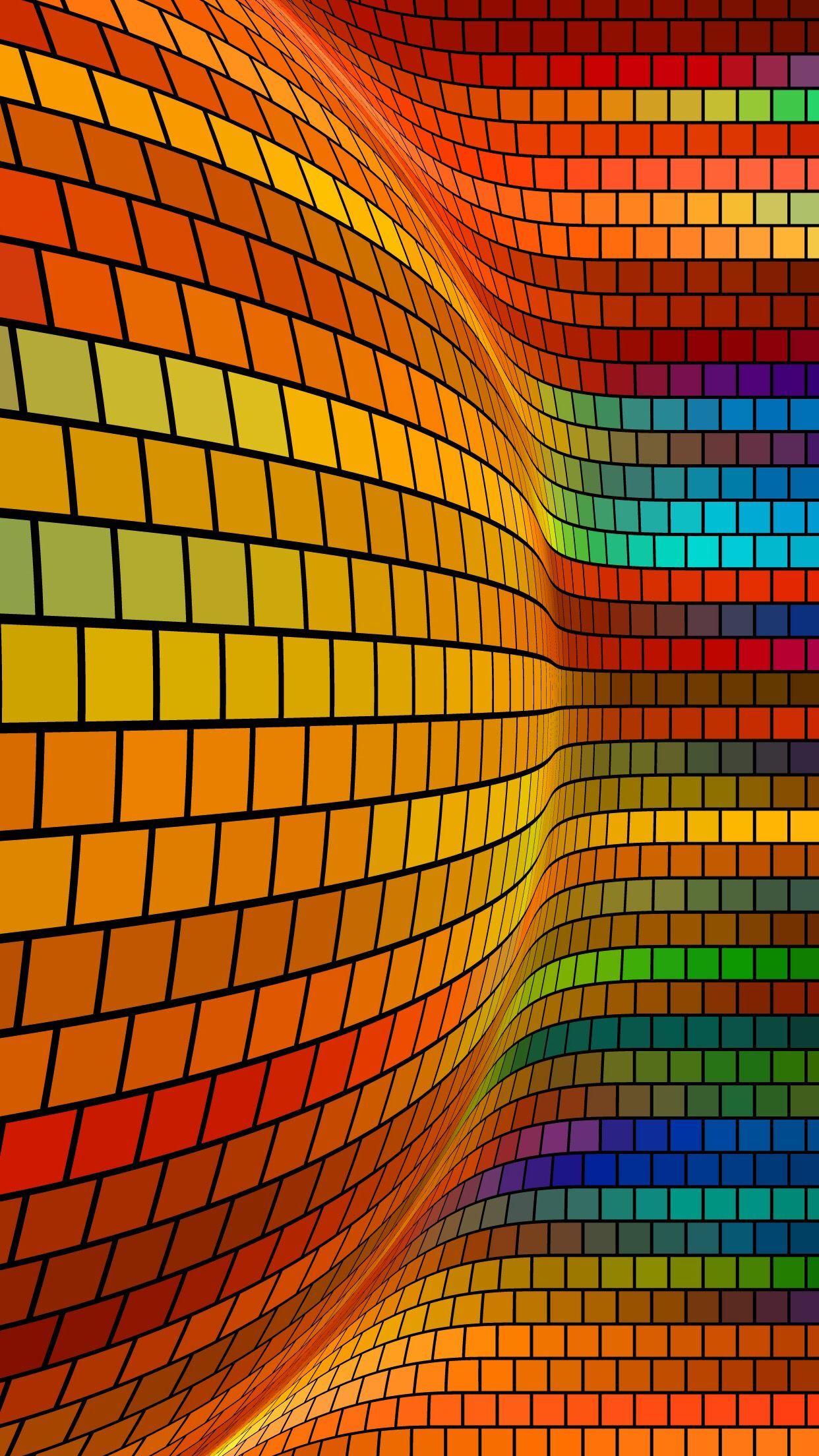 1242x2208 3D colorful wallpaper