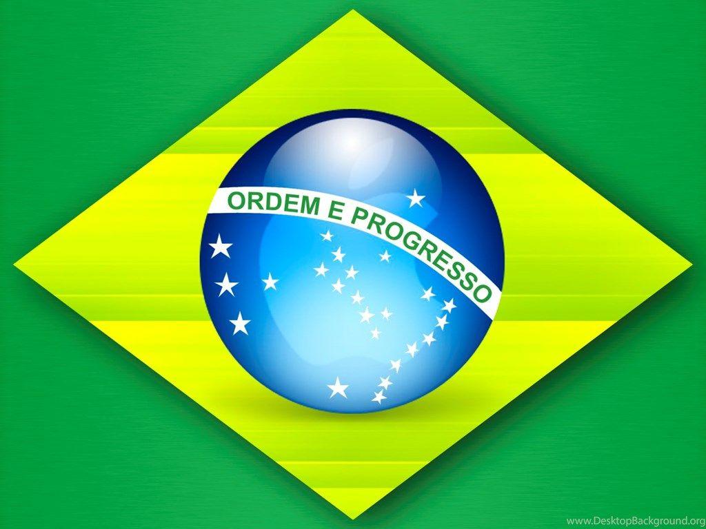 1024x768 Brazilian Flag 3D Wallpaper HD Desktop Background