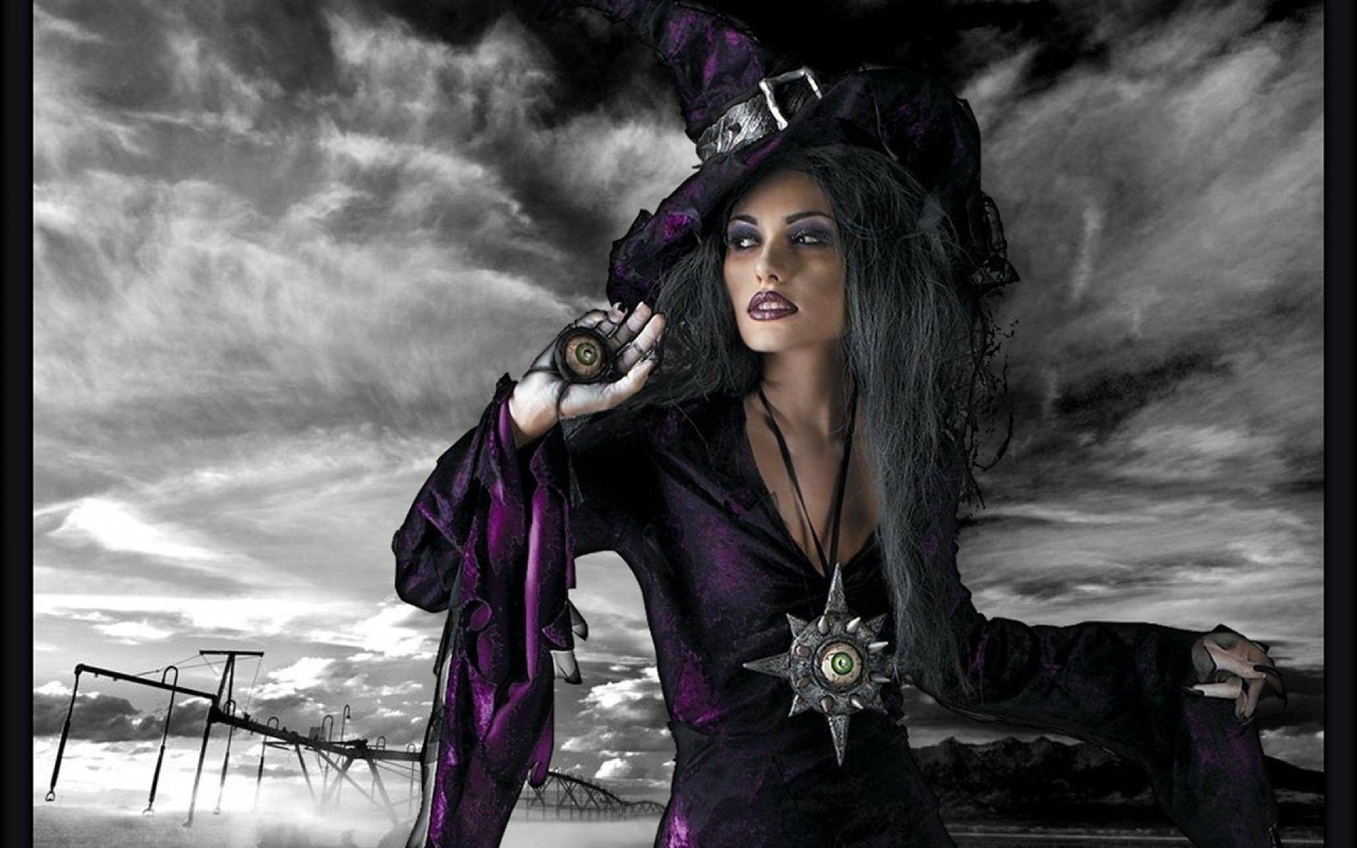 1920x1200 Women, Wizard, Mage, Female, Full HD Wallpaper, Dark, Woman