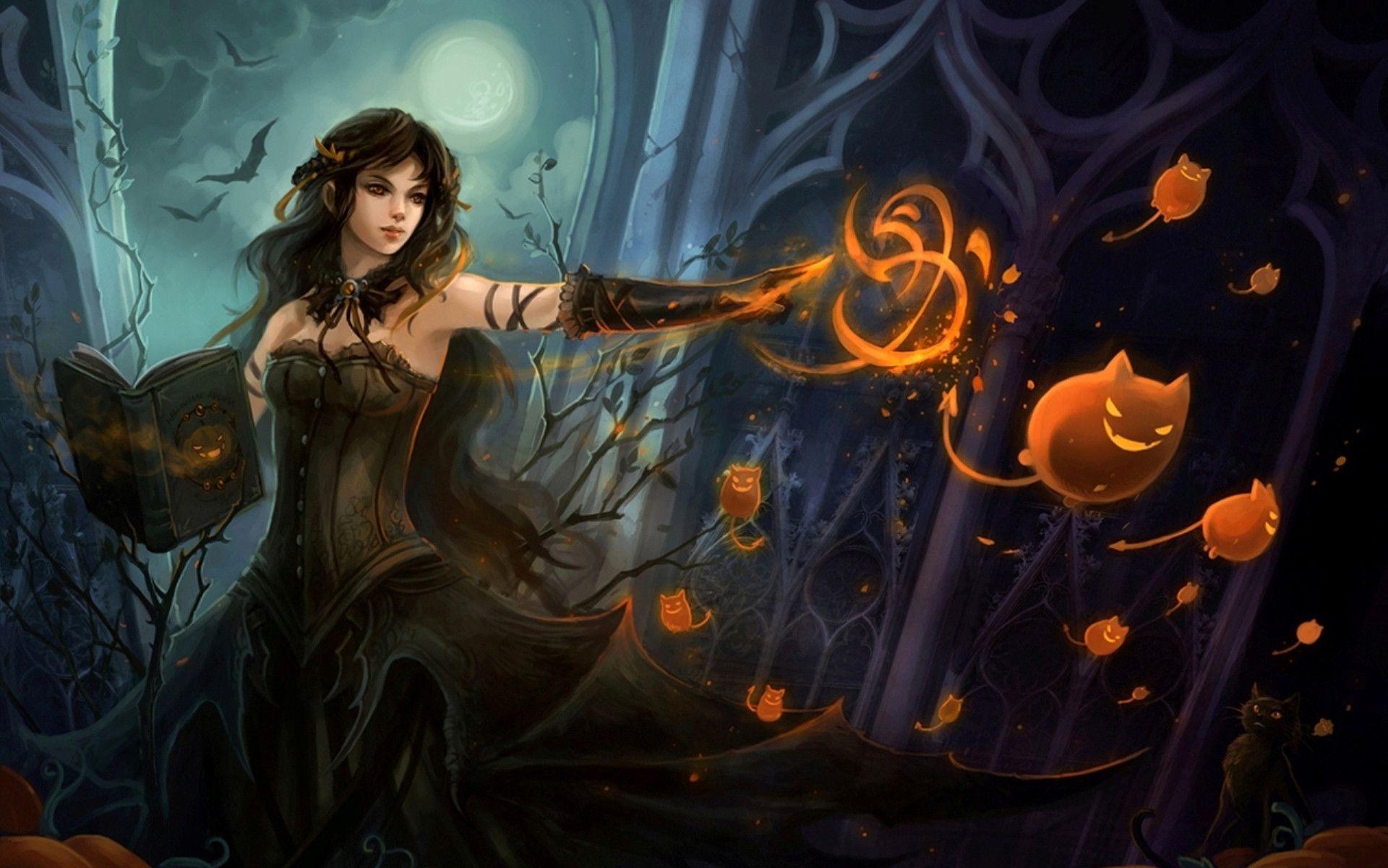 1920x1200 Witch Wallpaper