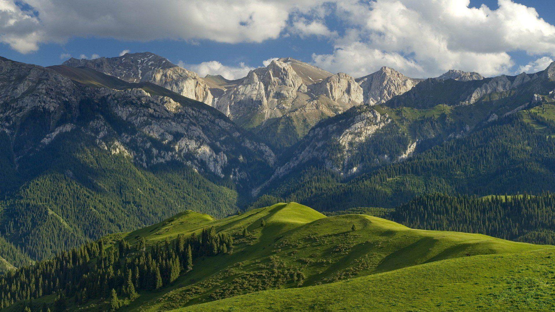 1920x1080 Sunset Mountains Clouds Wallpaper [1920x1080]