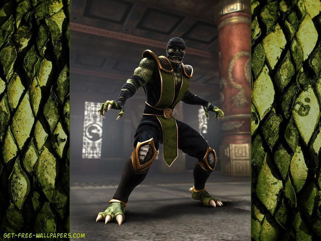1024x768 Mortal Kombat Shaolin Monks Reptile Games Wallpaper