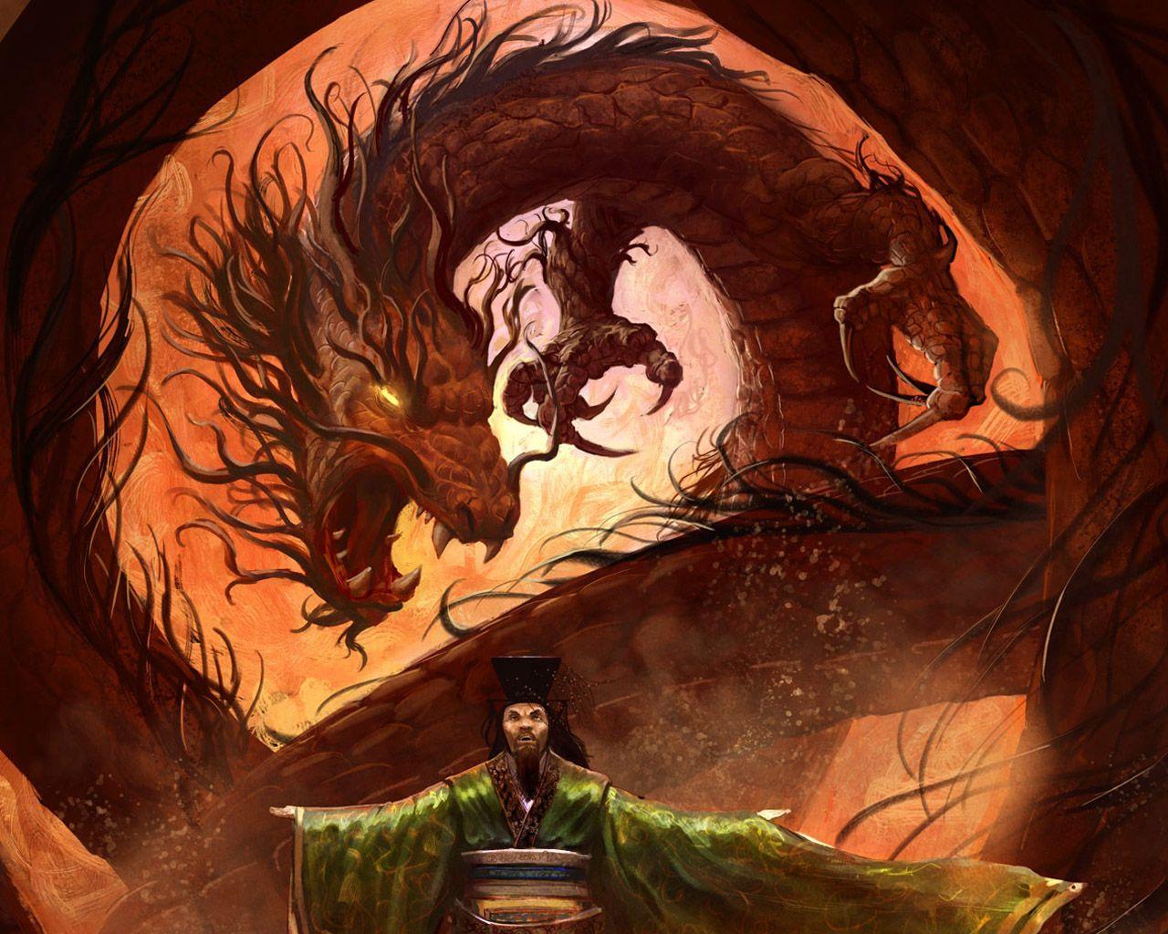 1280x1024 Free download Dragon Shaolin wallpaper from Dragons