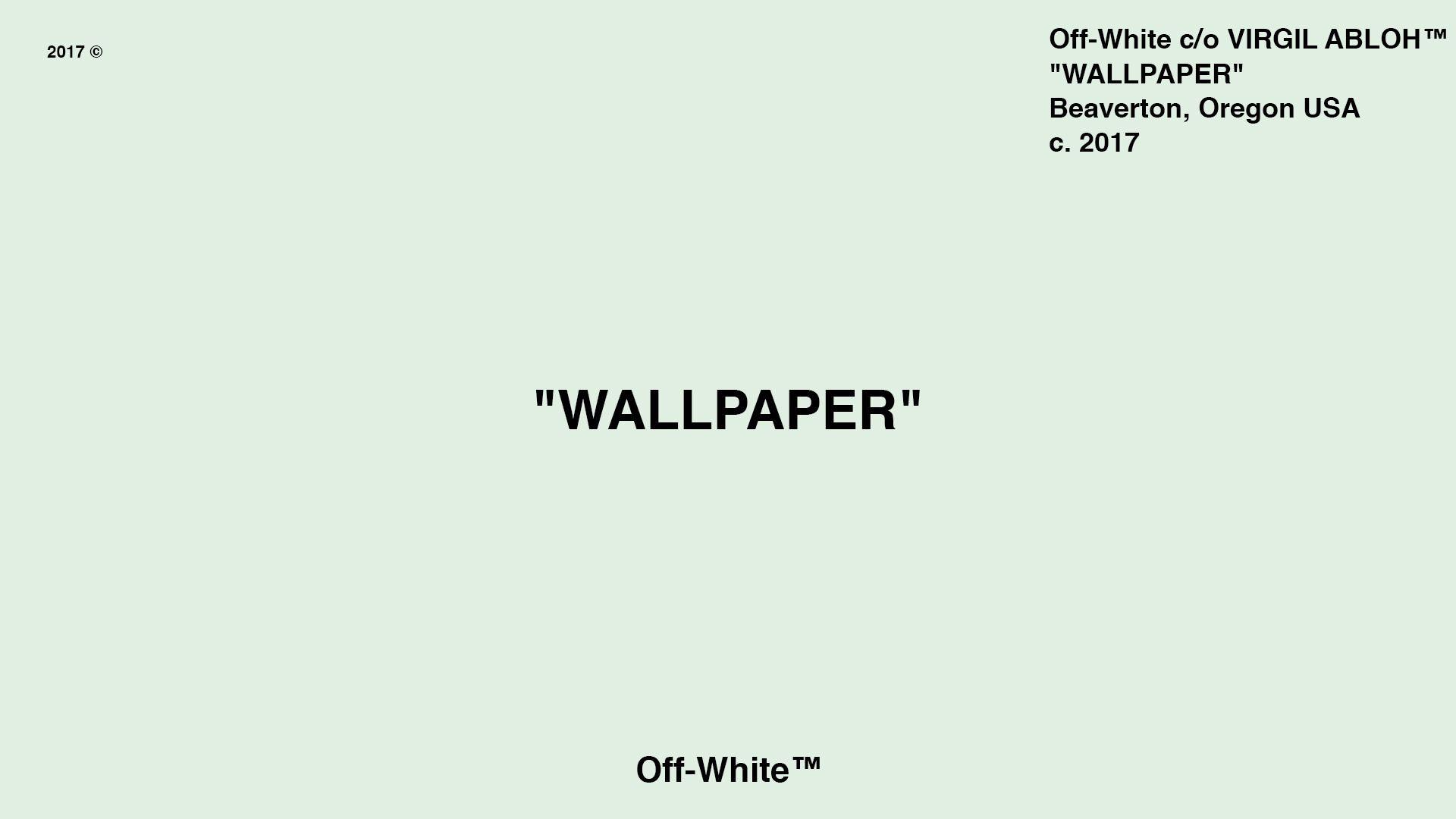 wallpaper off white logo