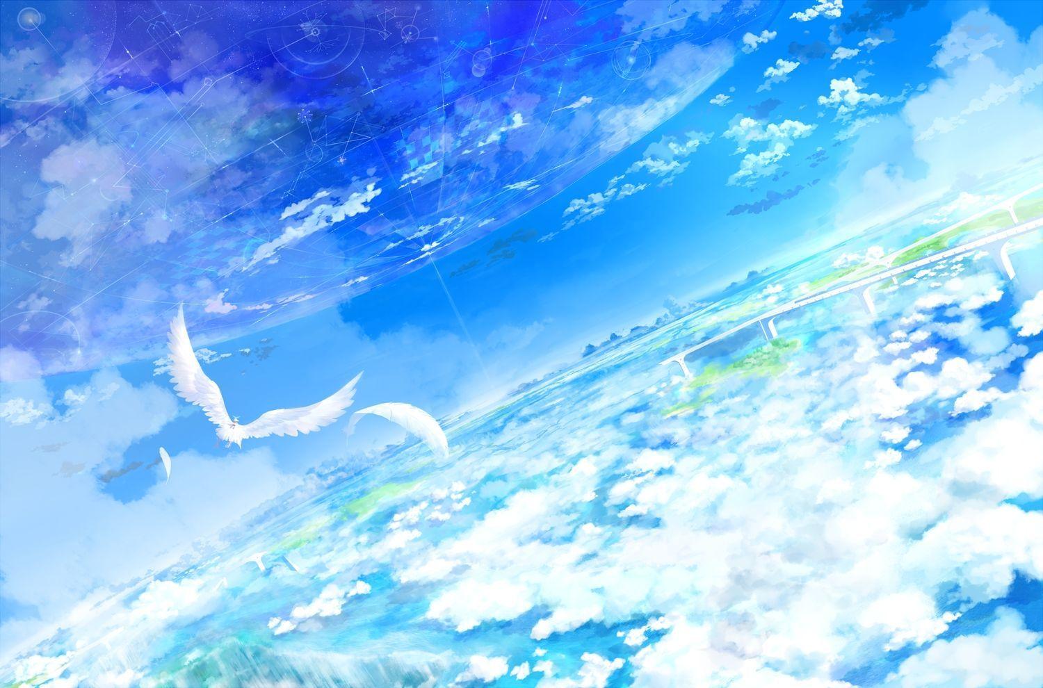 1500x990 animal bird clouds feathers nobody original scenic sky