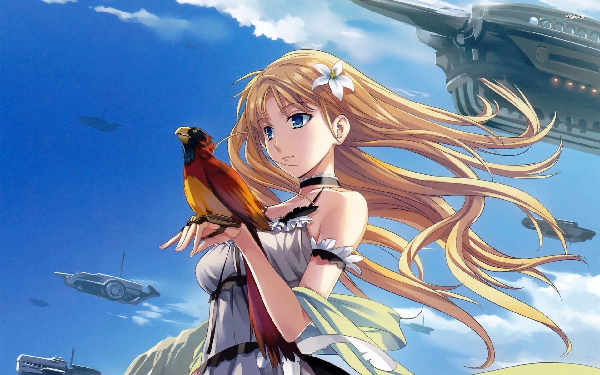 Animal Anime Girl, Anime Bird HD wallpaper | Pxfuel