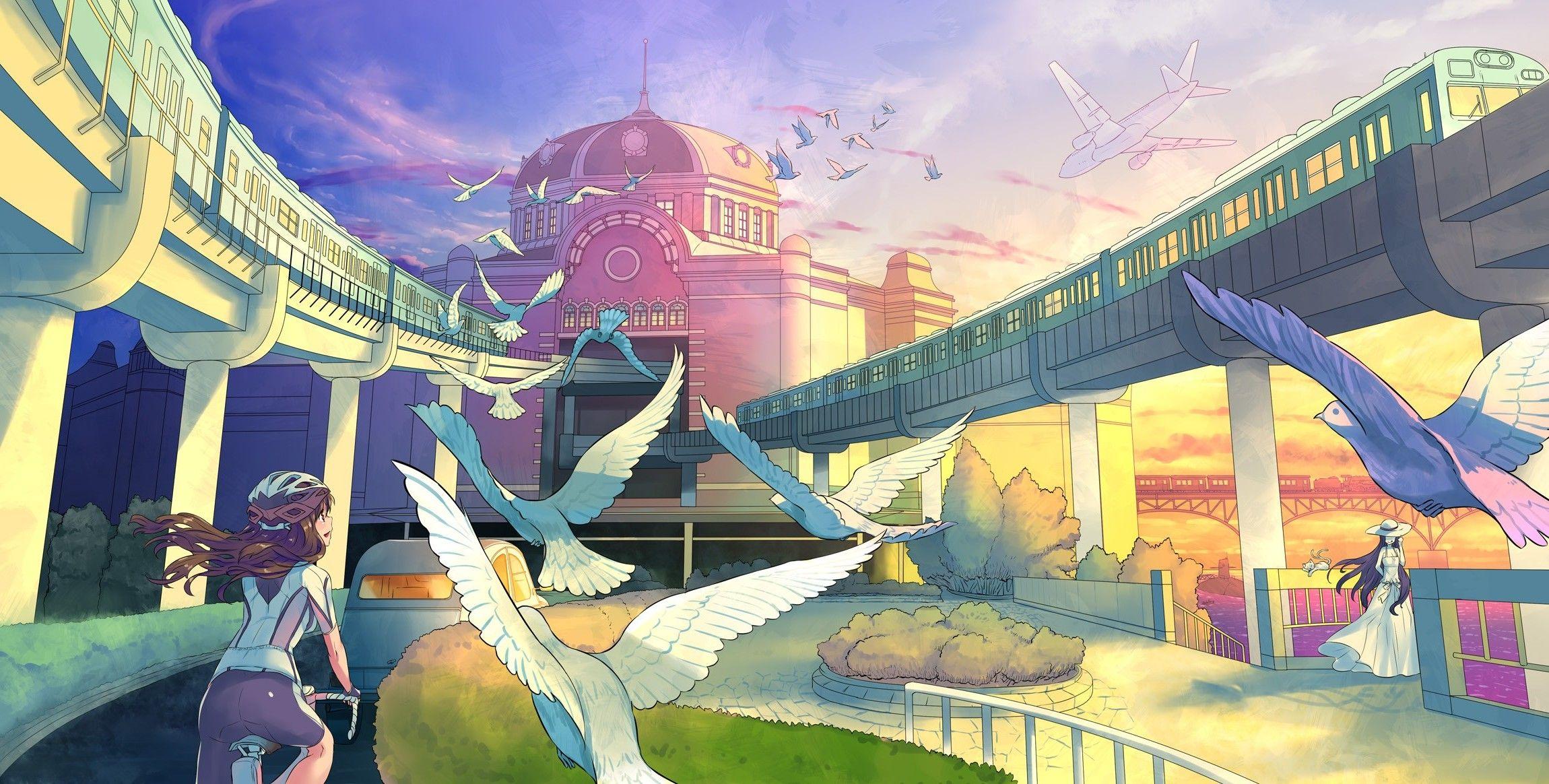 Anime Birds Wallpapers Top Free Anime Birds Backgrounds WallpaperAccess