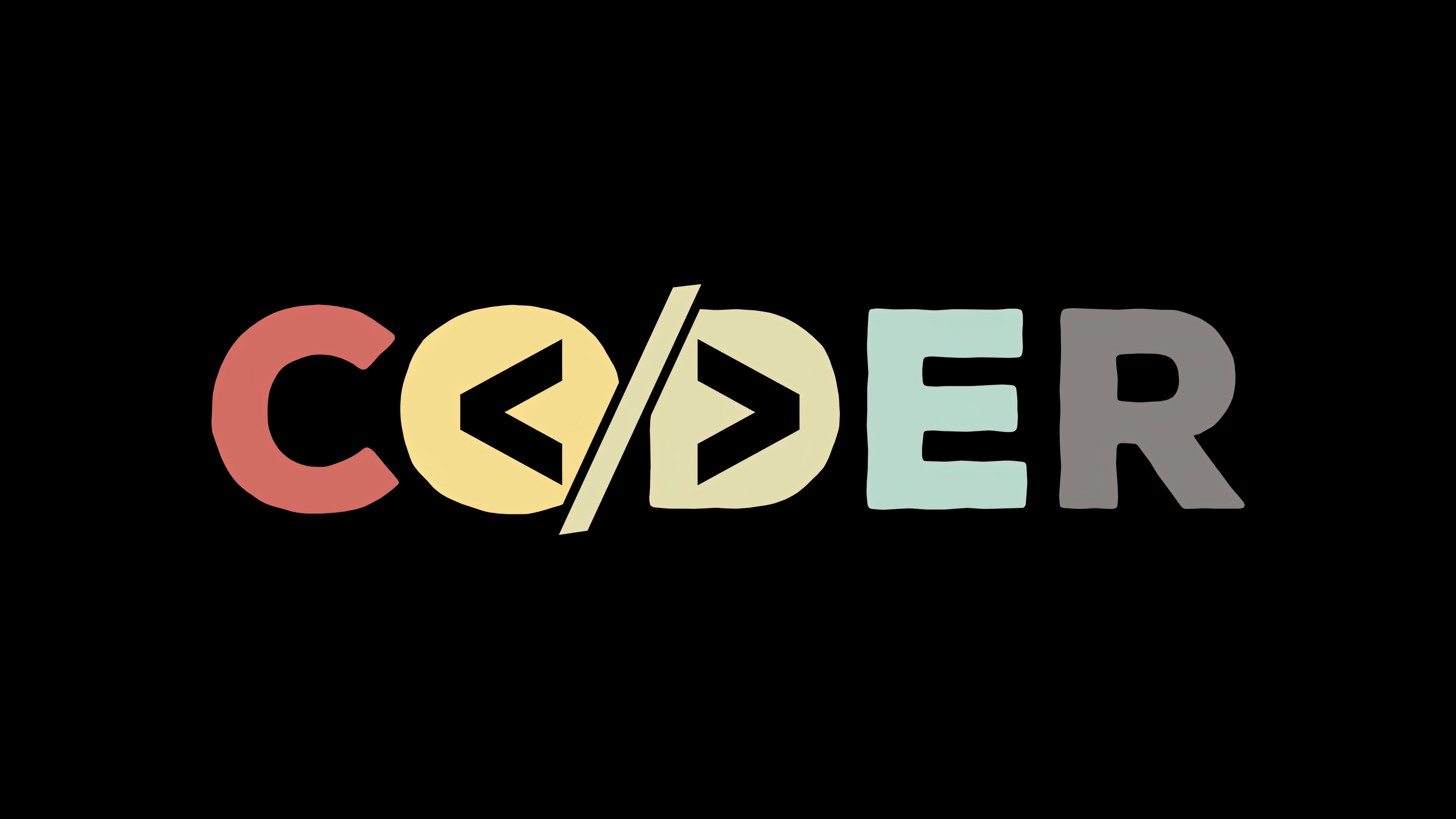 3840x2160 Coder Wallpaper 4K, AMOLED, Black background, Coding