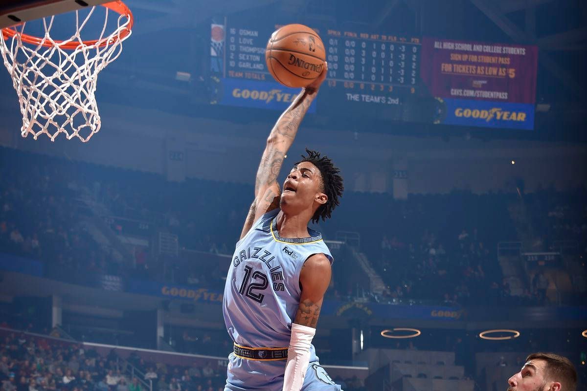 1200x800 Ja Morant Hammer Dunk Wallpaper