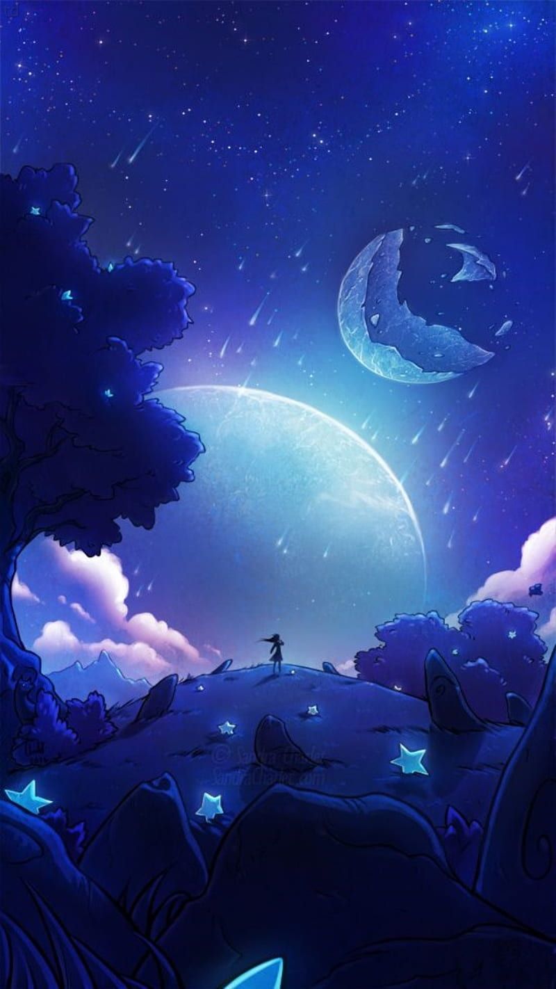 800x1422 HD chill night wallpaper