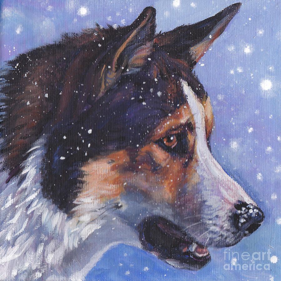 900x900 East Siberian Laika Painting