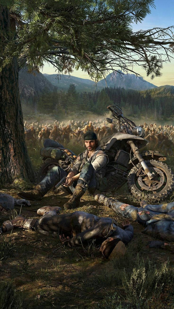 736x1308 Deacon Resting in Days Gone Wallpaper