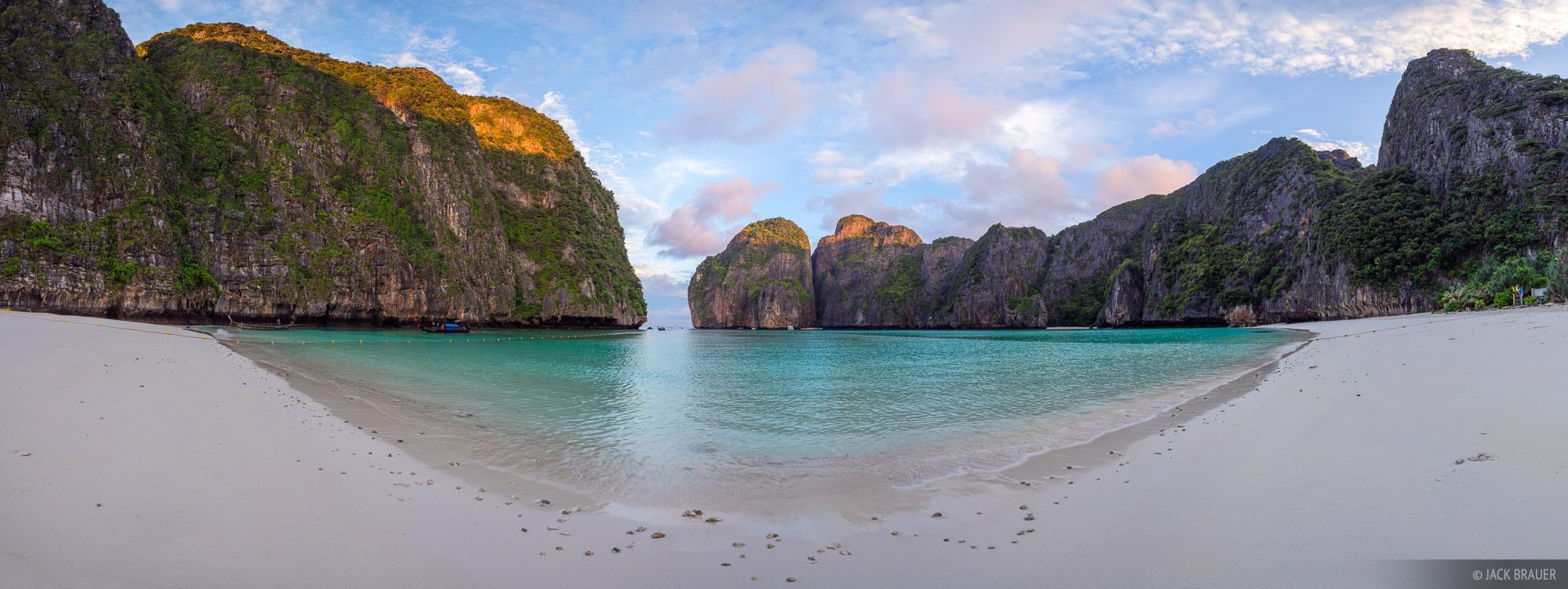2000x751 Maya Bay Sunrise Panorama. Ko Phi Phi