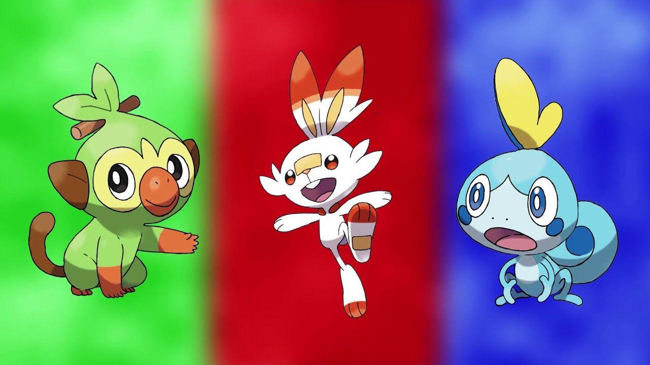 1280x720 Pokemon Sword and Shield, Generation 8 3 Starters Live