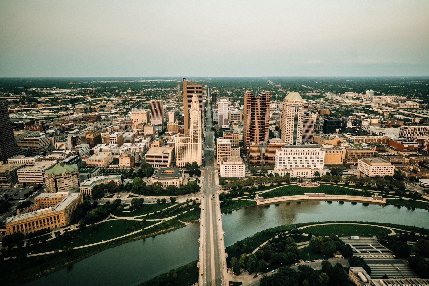 1500x1000 Columbus Skyline Wallpaper