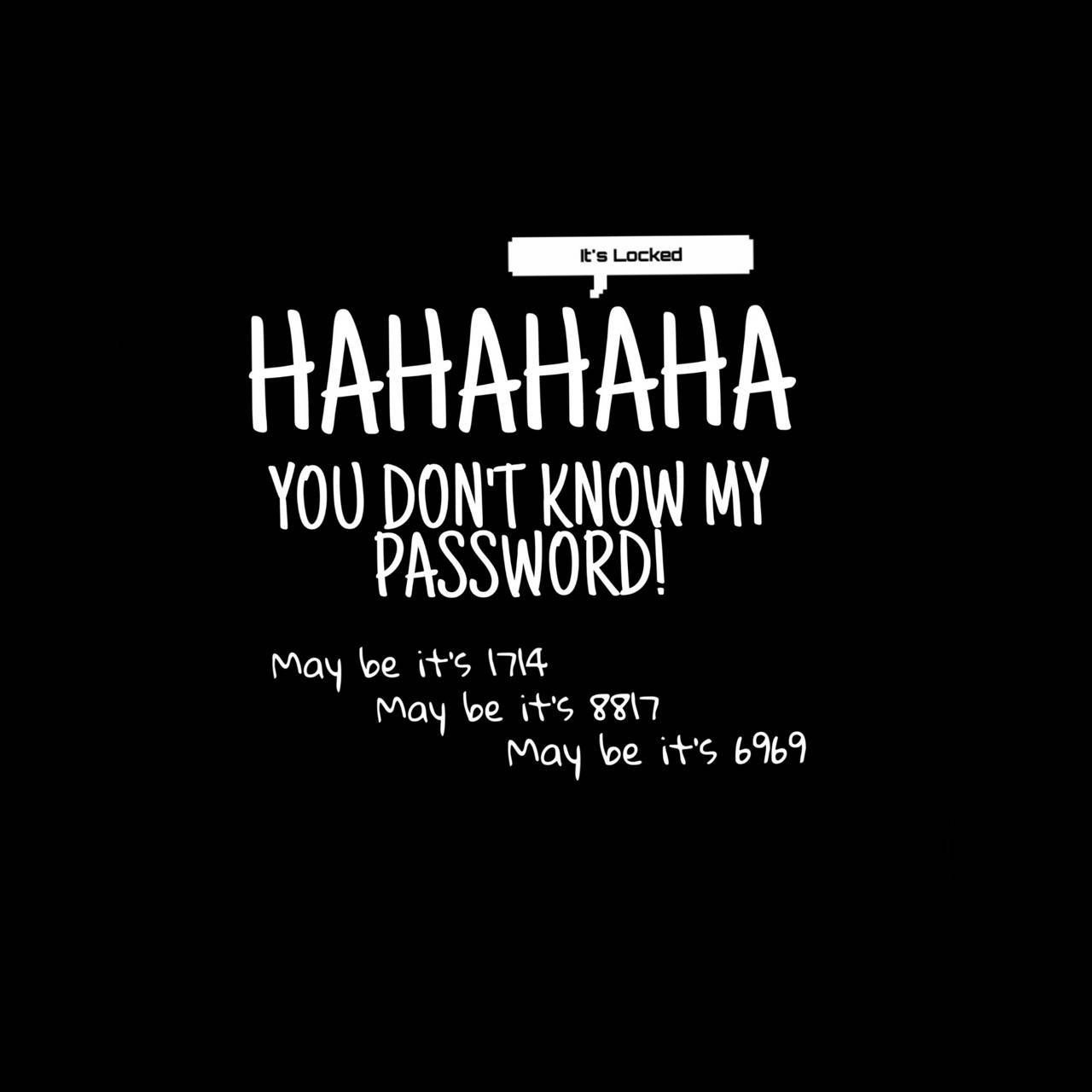 1280x1280 Hahaha It's Locked Wallpaper