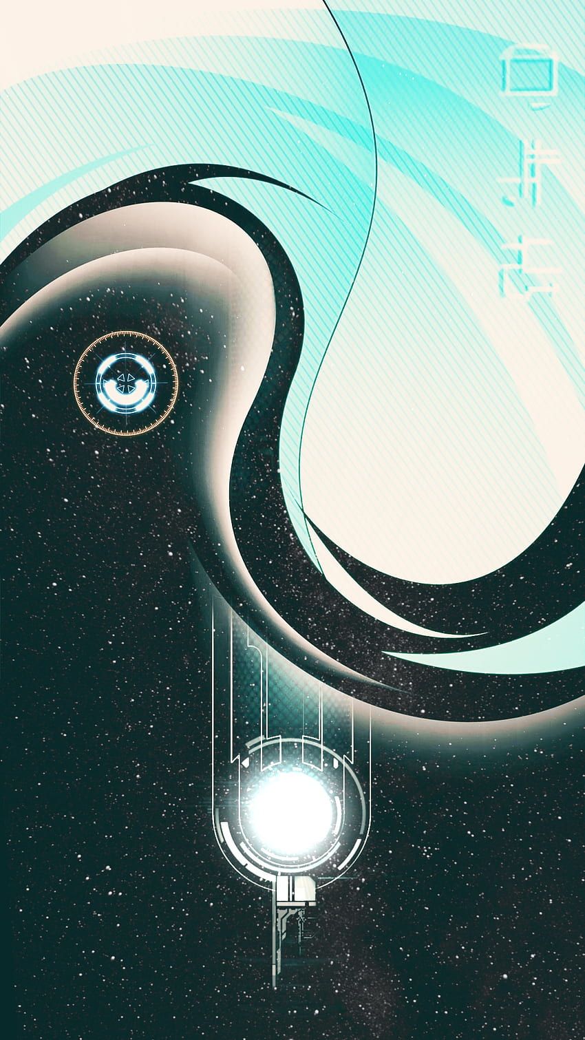 850x1511 Retro scifi HD wallpaper