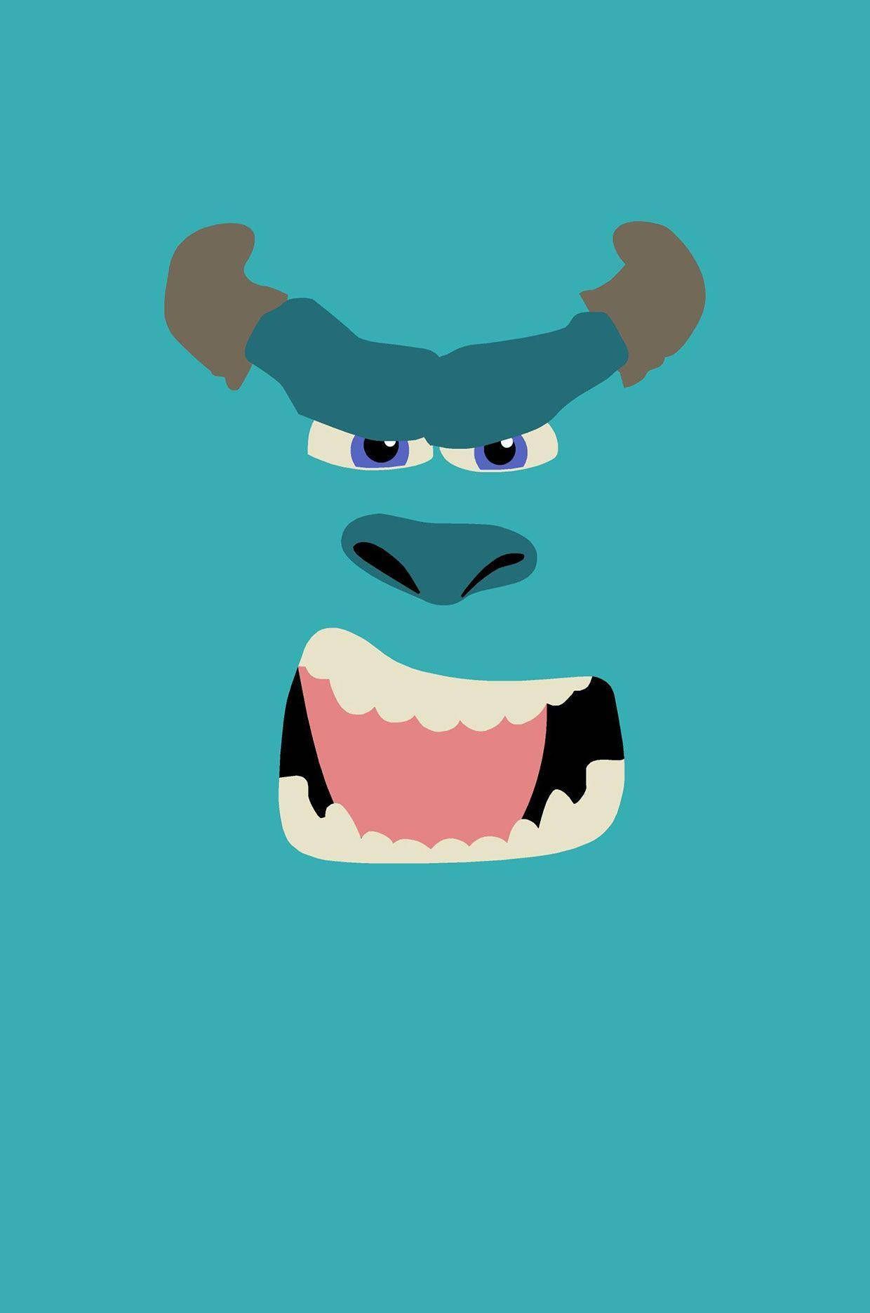 1240x1870 Minimalistic Sulley Art Wallpaper