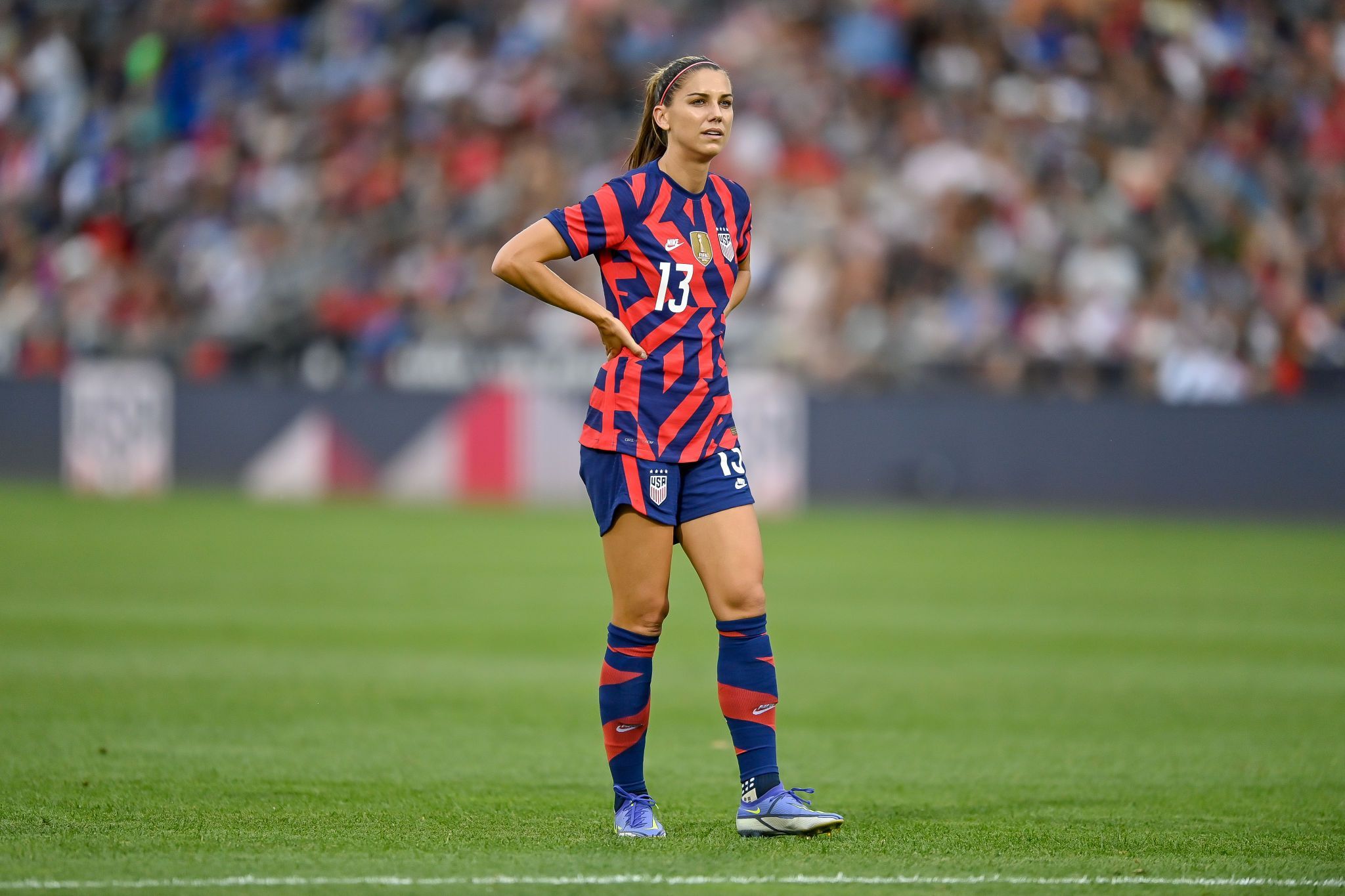 2048x1365 Download United States Women's National Soccer Team Alex Morgan Sports HD Wallpaper