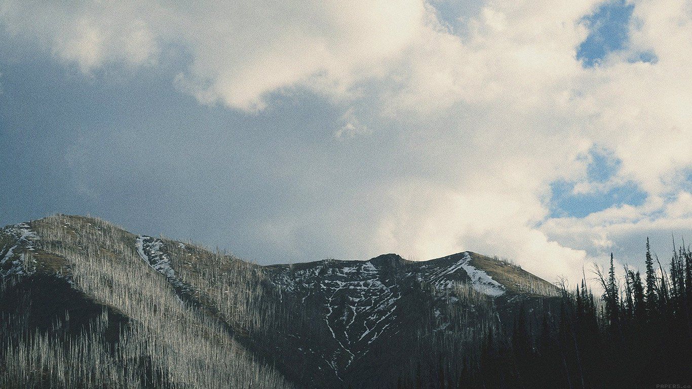 1366x768 Mountain Forest Vintage Nature